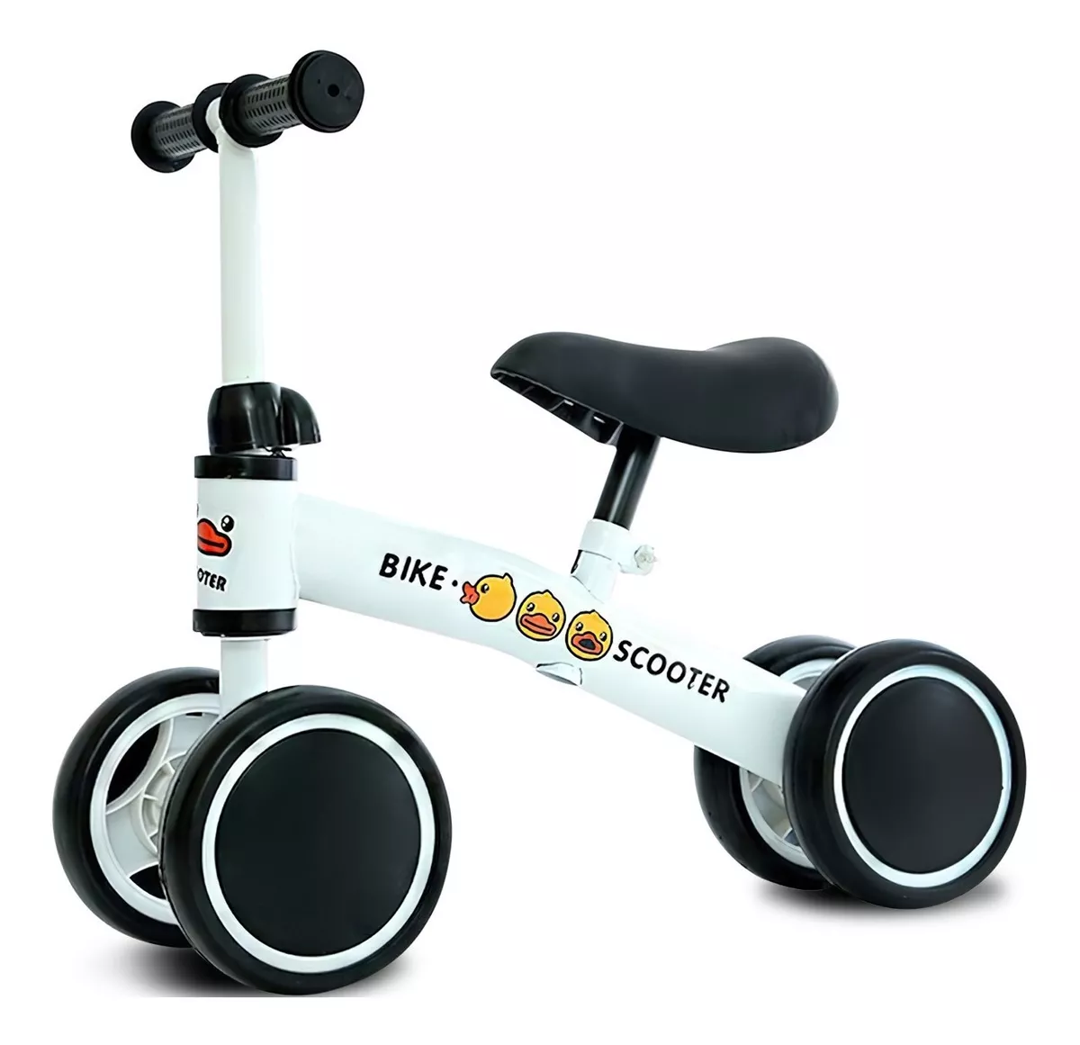 Juguete Bicicletas De Equilibrio Niños Sin Pedal blanco con negro