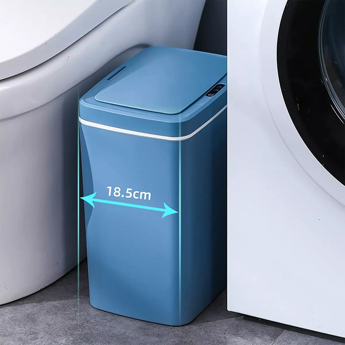 14l Cubo De Basura Botes De Basura Con Sensor De Movimiento Azul