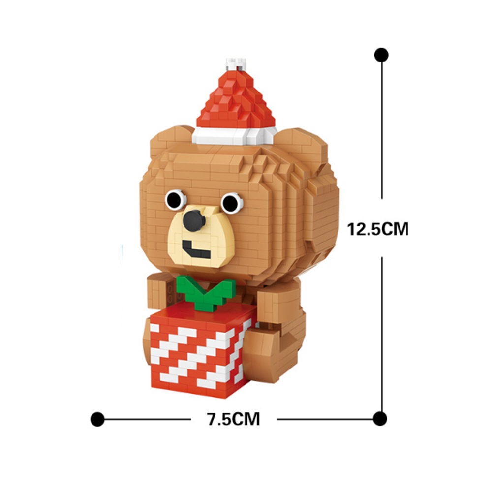 Oso Regalo Bloques Construcción Juguete Niños 870 Piezas Loz