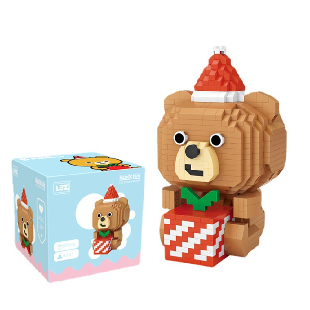 Oso Regalo Bloques Construcción Juguete Niños 870 Piezas Loz