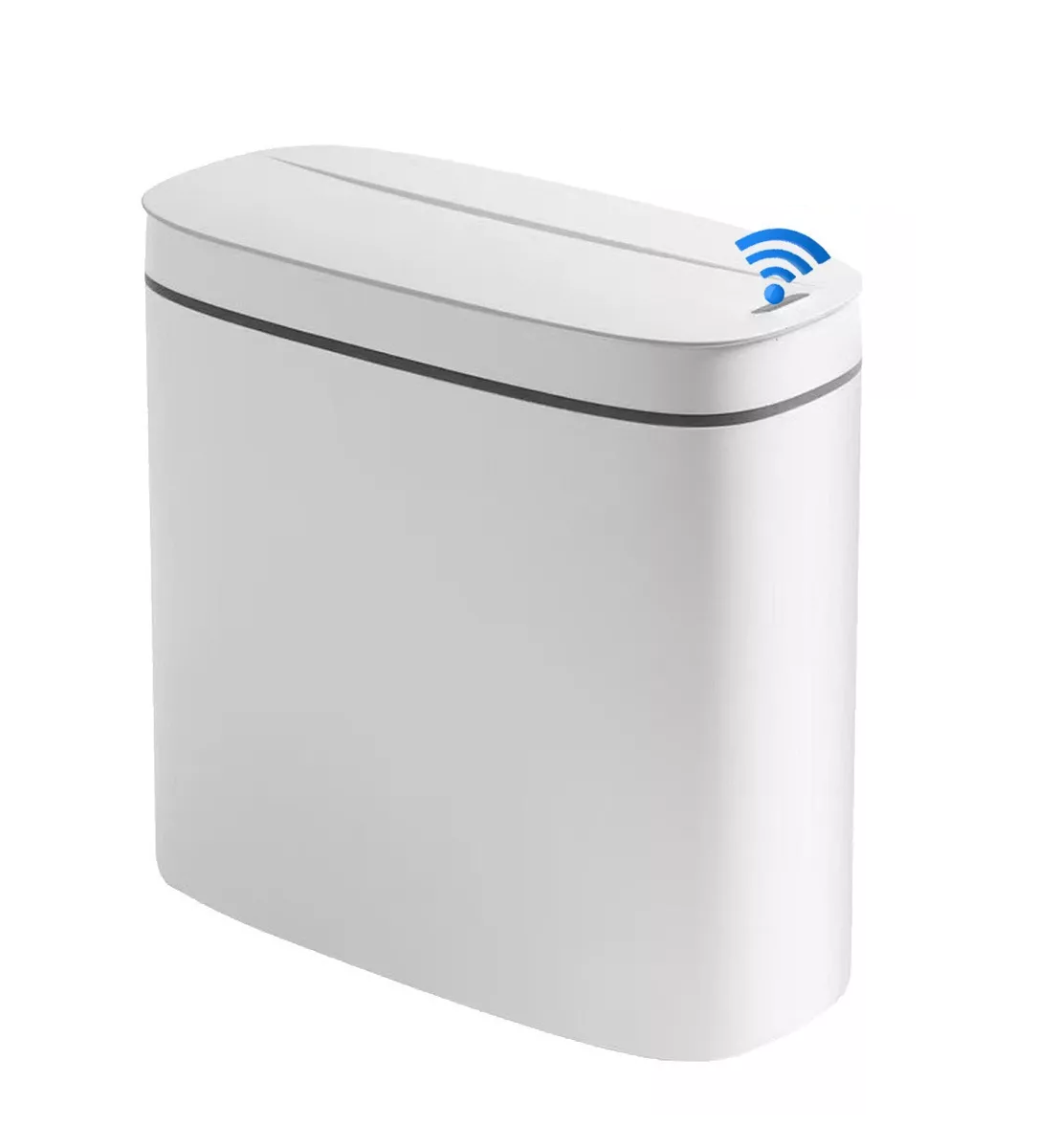 Bote De Basura Con Sensor De Movimiento Inteligente blanco 14l 