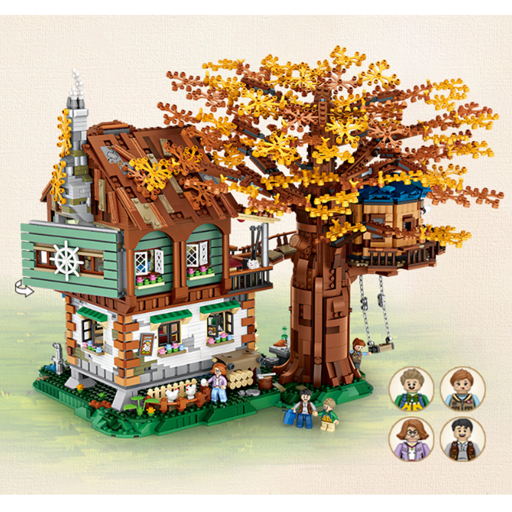 Casa Del Árbol Bloques Construcción Juguete Niños Loz 