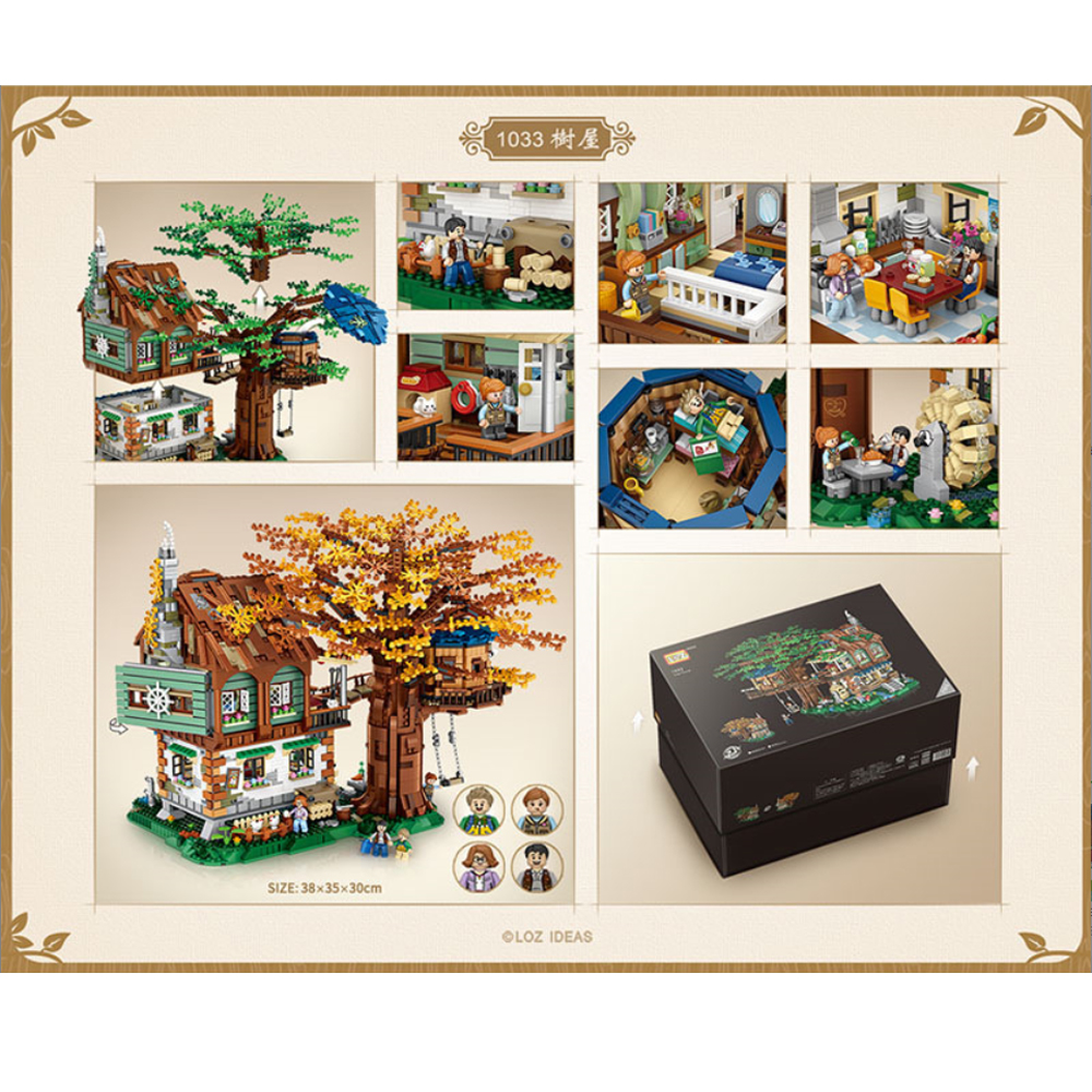 Casa Del Árbol Bloques Construcción Juguete Niños Loz 