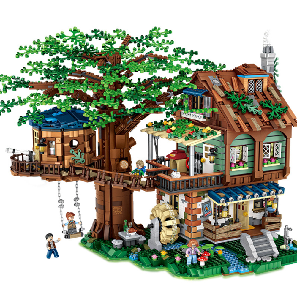 Casa Del Árbol Bloques Construcción Juguete Niños Loz 