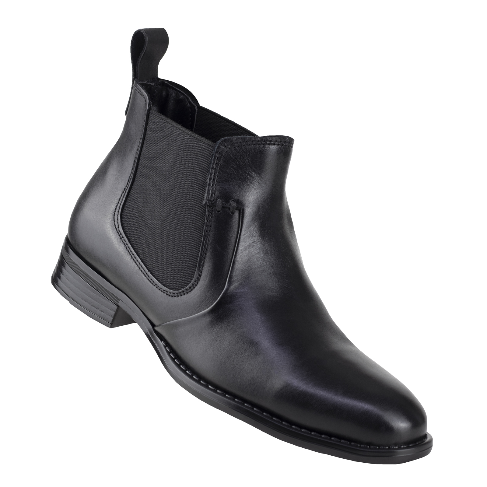 Botin Para Hombre Tipo Chelsea Gino Cherruti 2604 Negro Moda