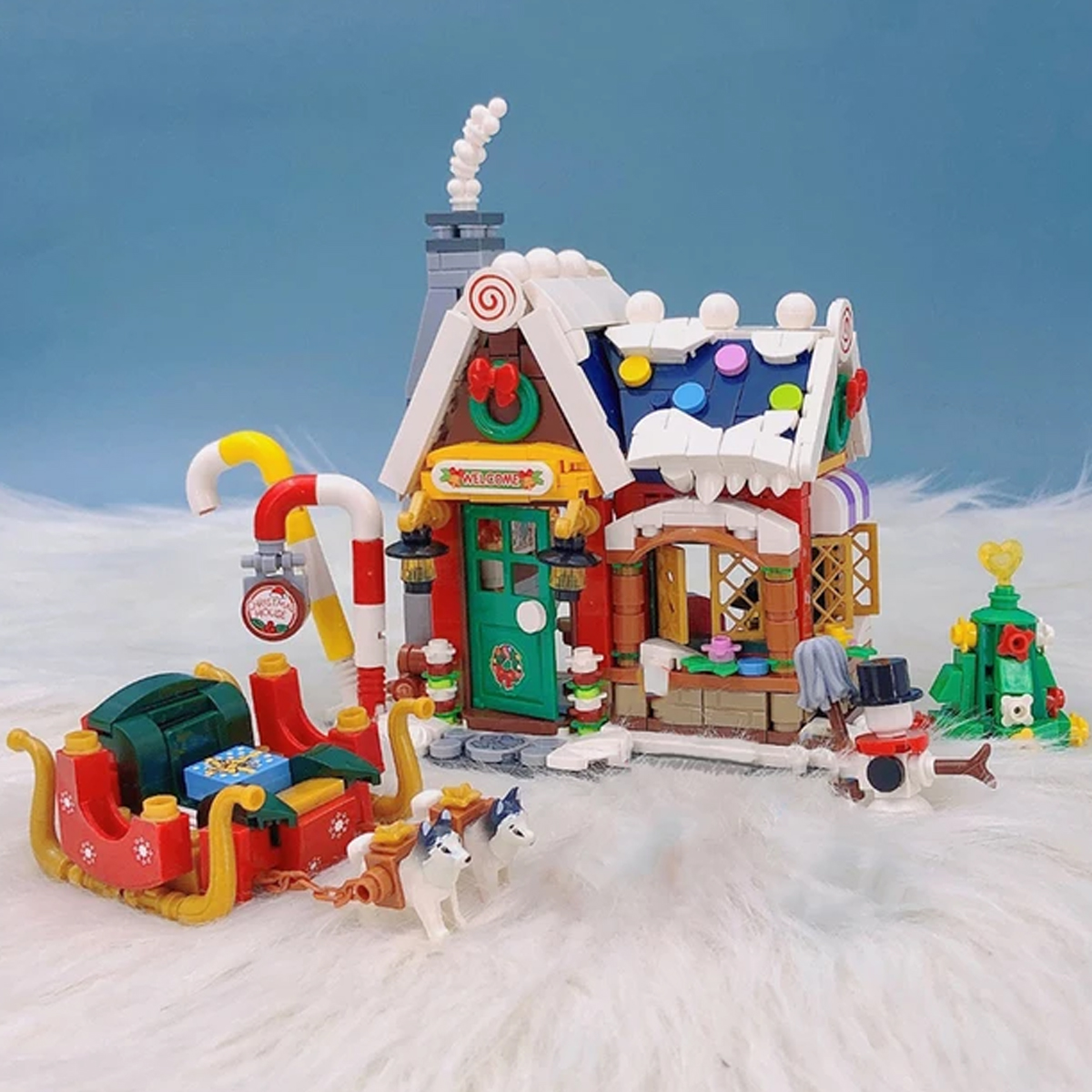 Unicornio Balancín Bloques Construcción Juguete Niños 944pzs Loz