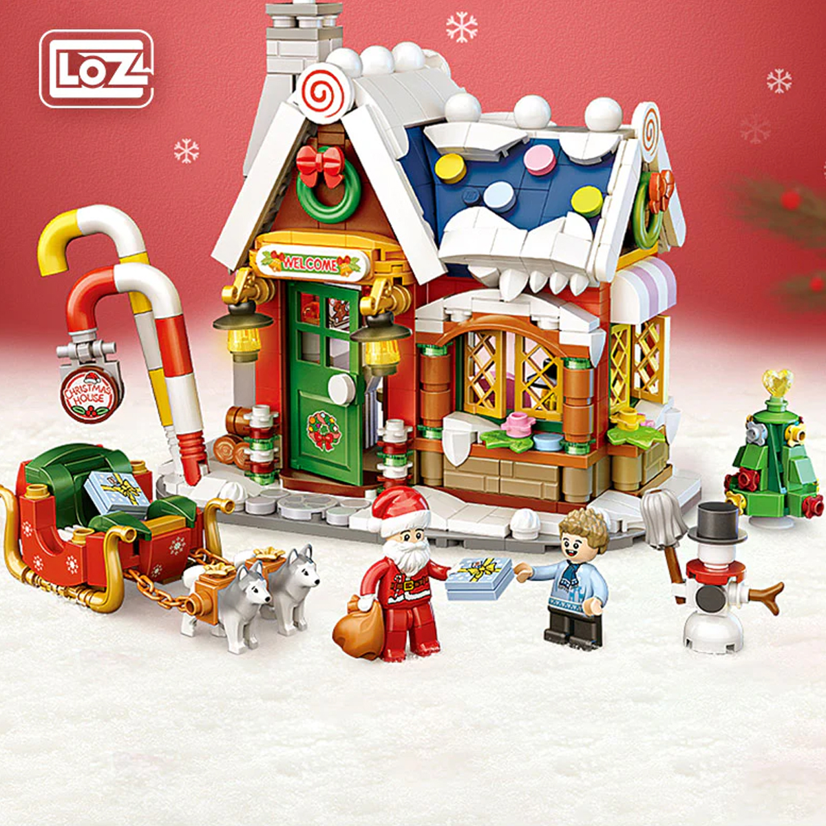 Unicornio Balancín Bloques Construcción Juguete Niños 944pzs Loz