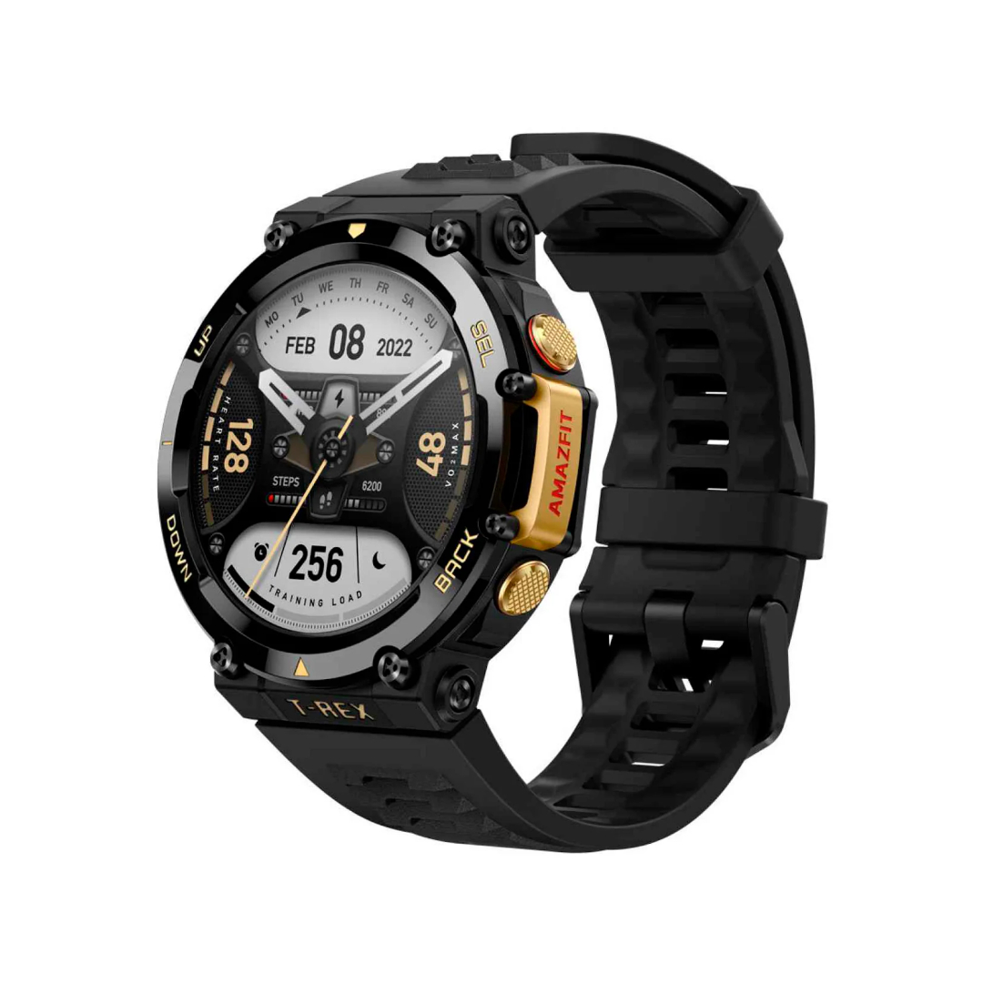 Reloj smartwatch Amazfit t-rex 2 Negro con Dorado