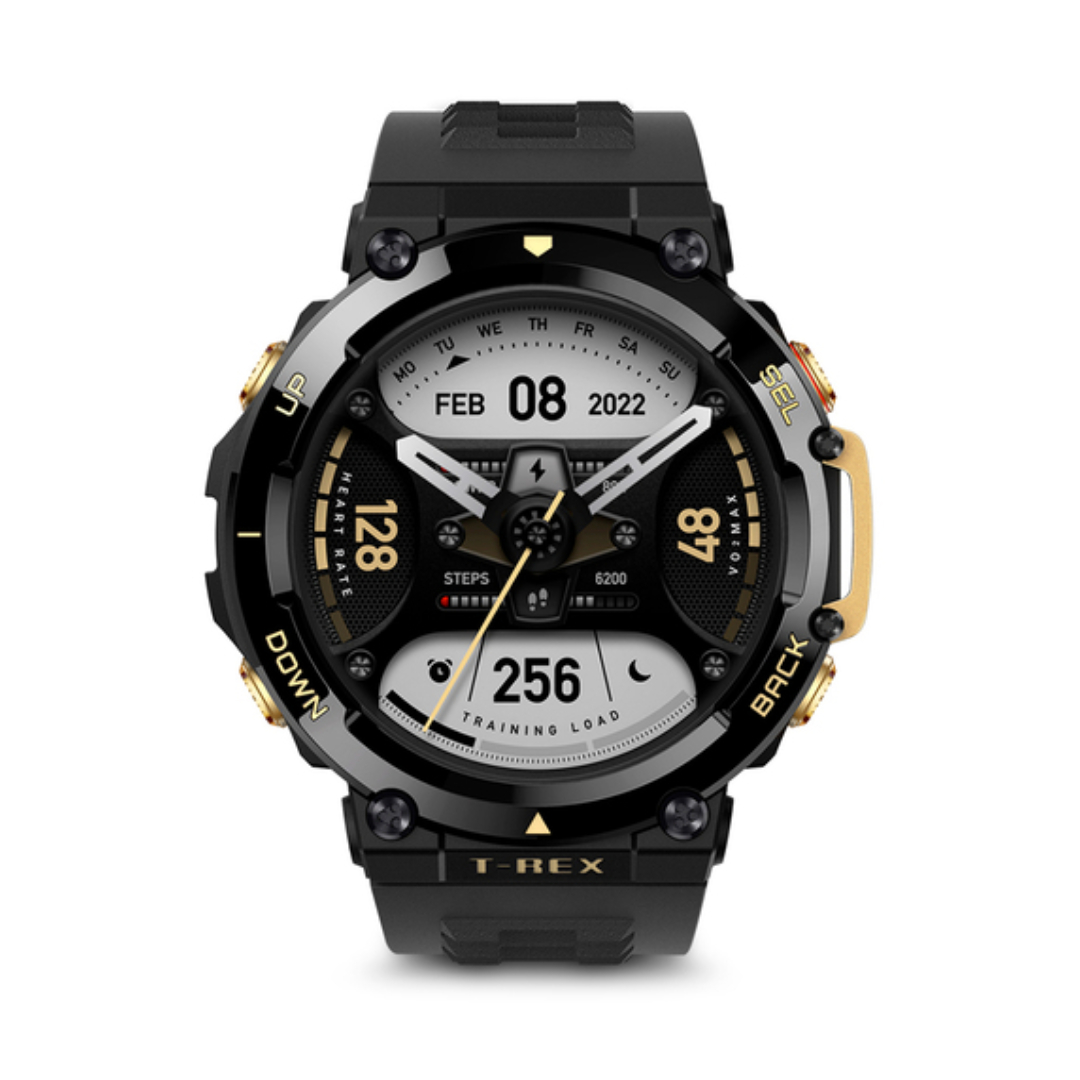 Reloj smartwatch Amazfit t-rex 2 Negro con Dorado