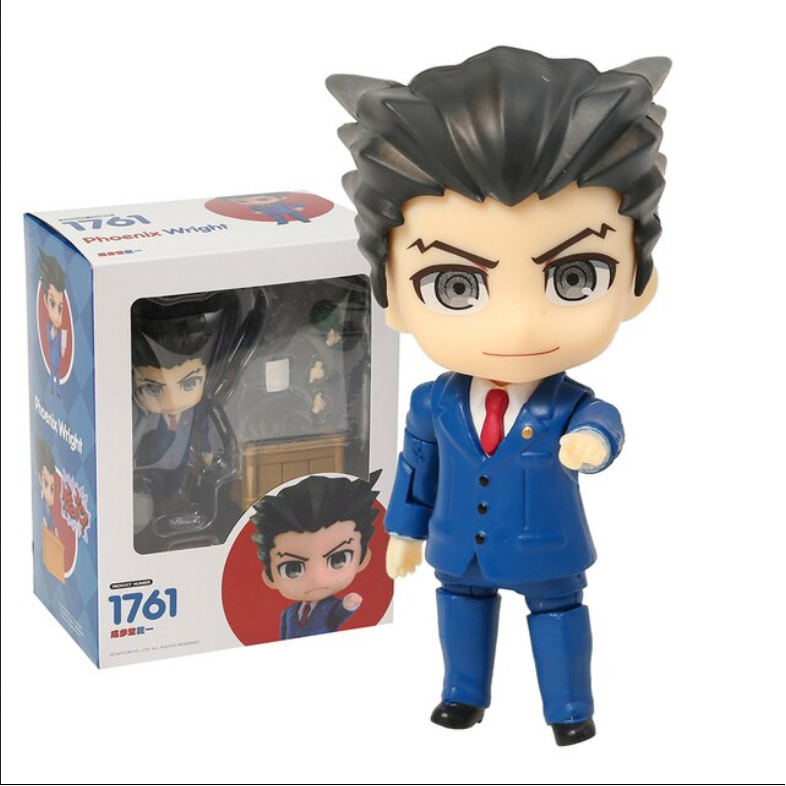 Phoenix Wright Nick 1761 Nendoroid Ace Attorney Figura Anime