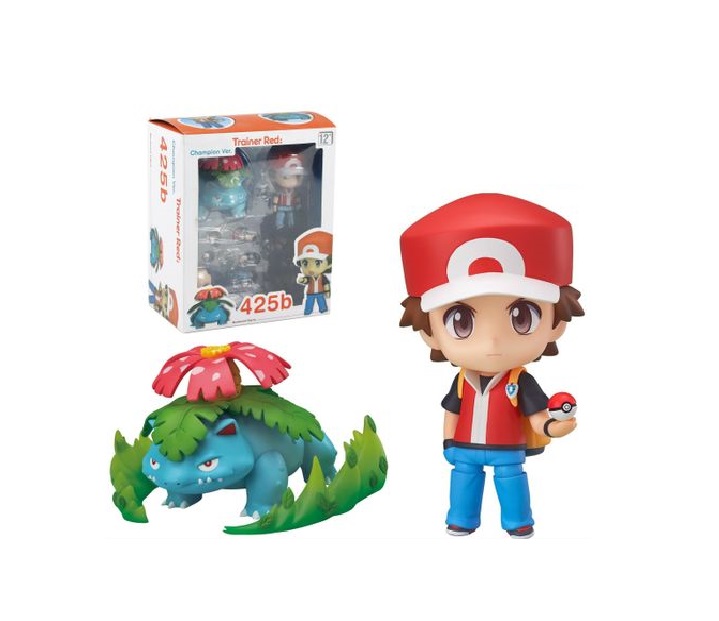 Red Ash Pokemon Pokémon Venusaur 425 Nendoroid Figura Anime