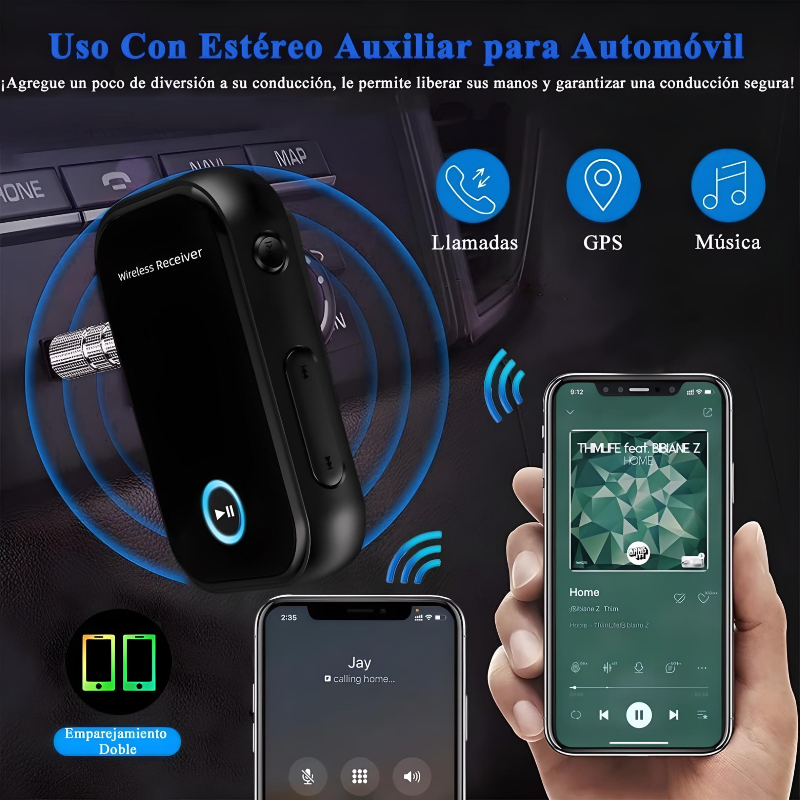 Receptor Y Transmisor Bluetooth V5.0 De Audio
