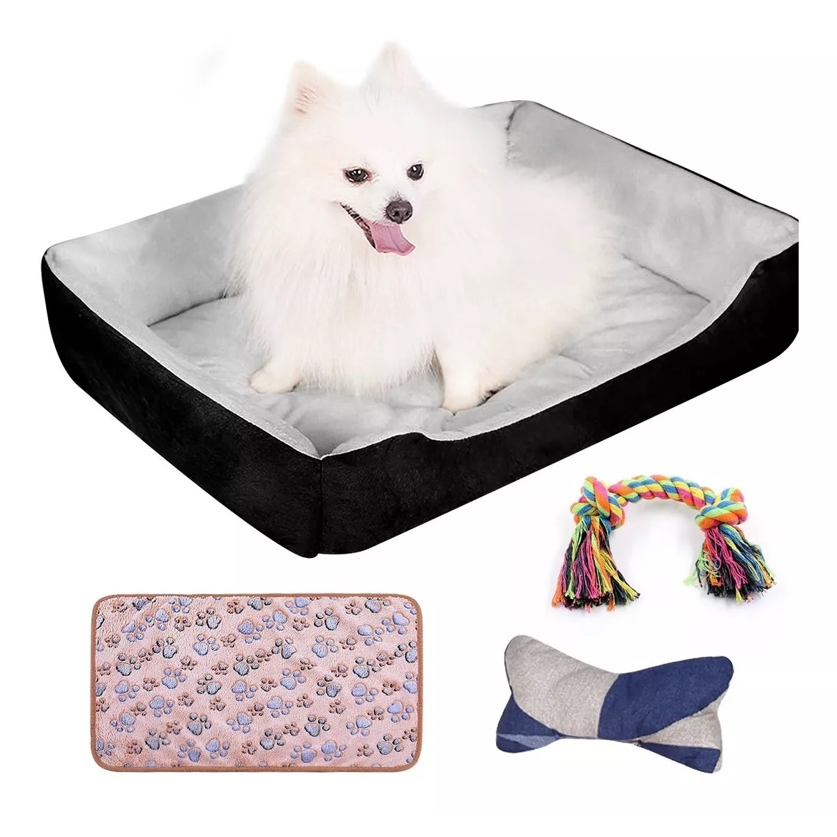 Cama Impermeable De 70x55 Mascotas, Gatos Y Perros Medianos