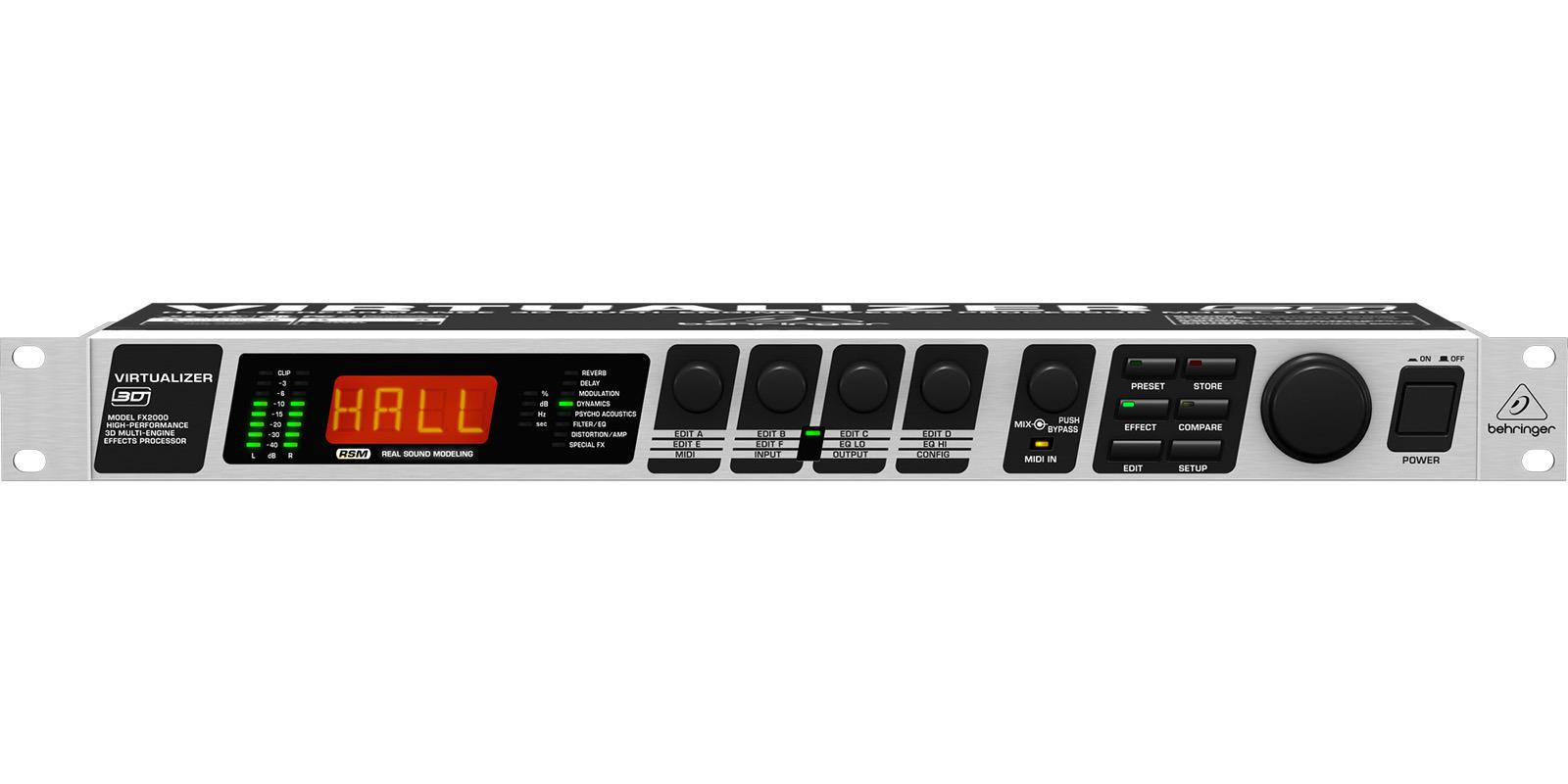 Behringer Procesador De Voz Virtualizador 3d Fx2000