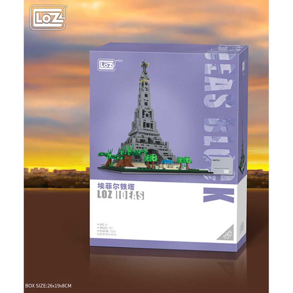 Torre Eiffel Bloques Construcción Juguete Niños Loz 797 Pzs