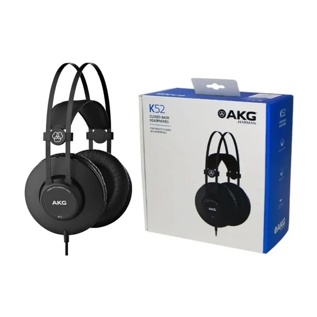 Audífonos AKG K52 de Diadema/40mm/32 Ohms/200 mW