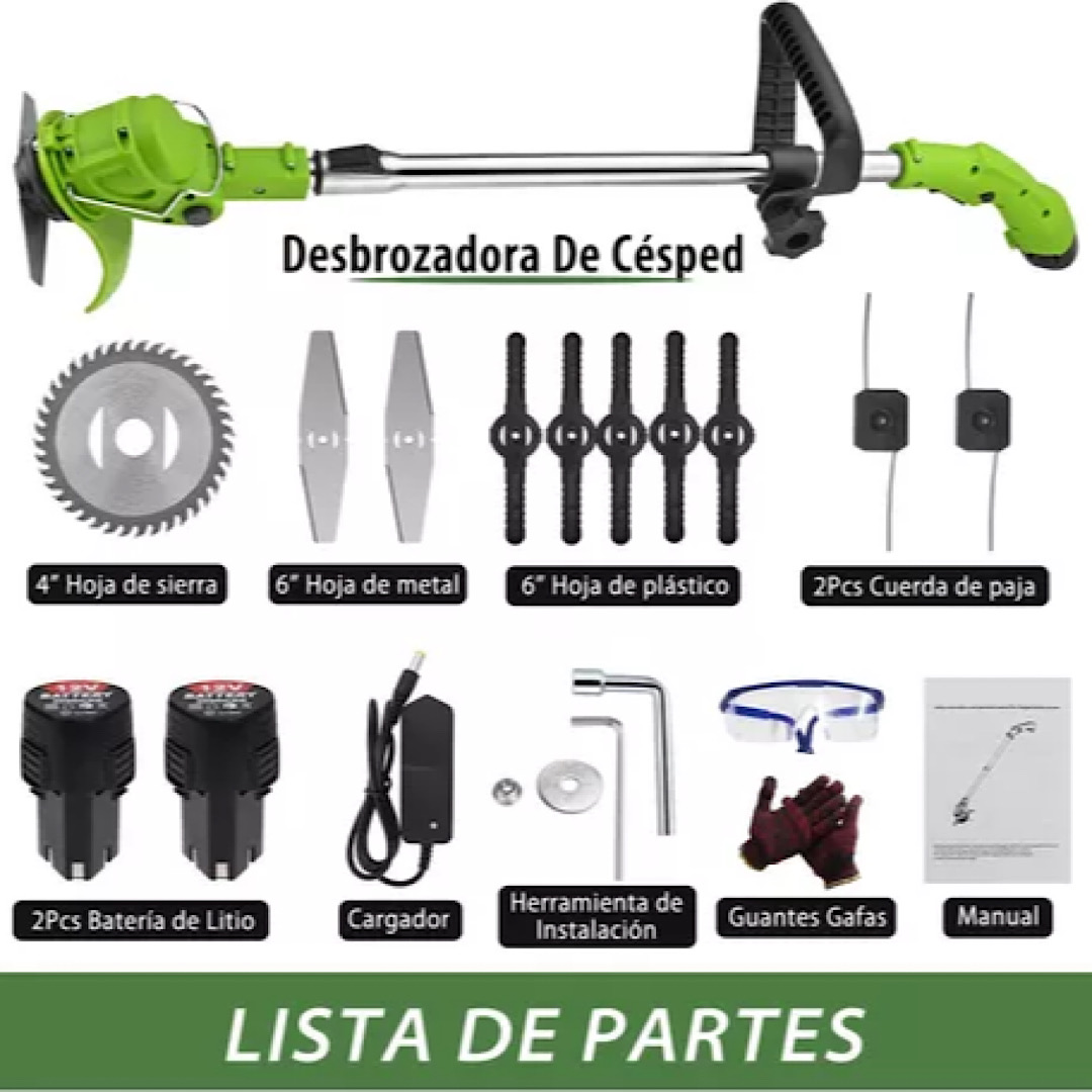 Desbrozadora Electrica Inalámbrica Portátil Podadoras Pasto