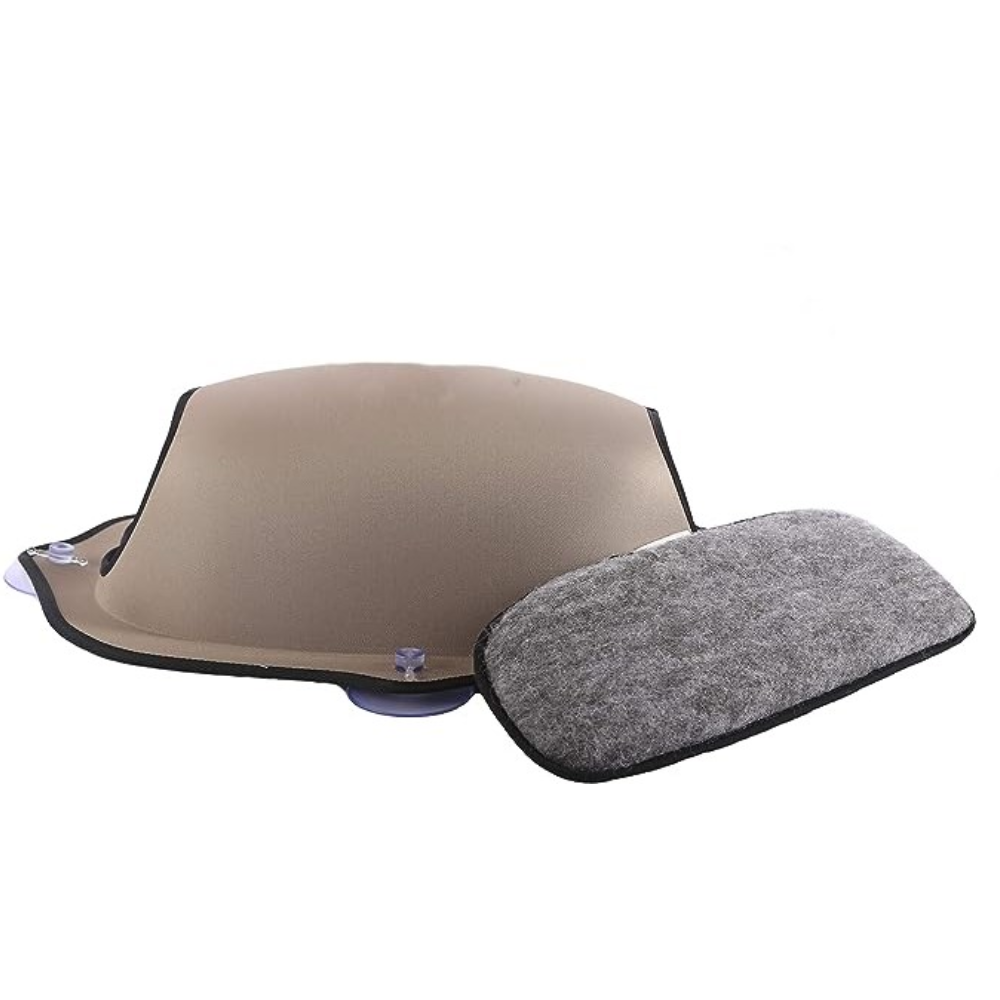 Cama de ventana color Beige para gato EZ Mount Window Pod Kitty Sill