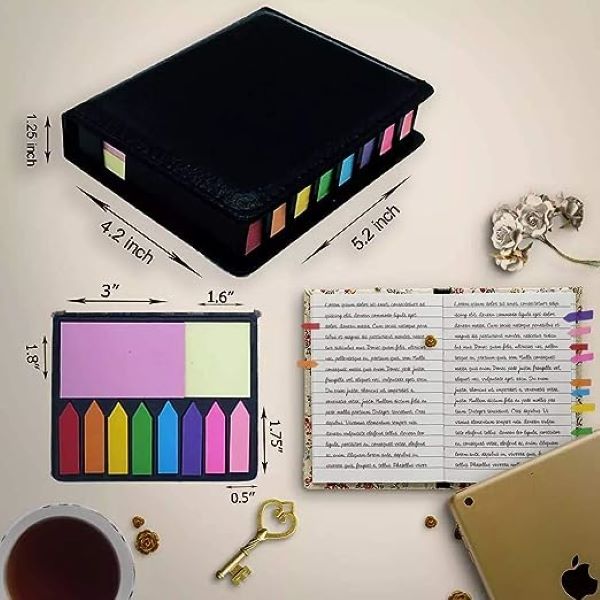Kit porta notas adhesivas estuche