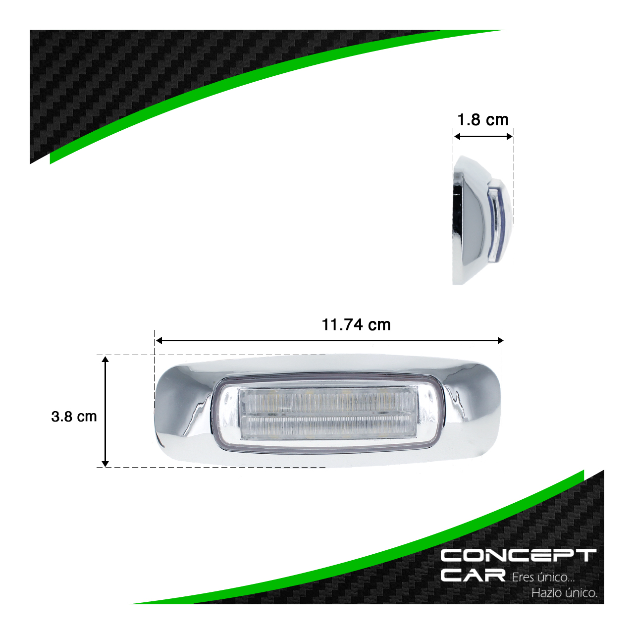 Par Plafon Led Plasma Laser Laterales Estrobo Camion 12-24v