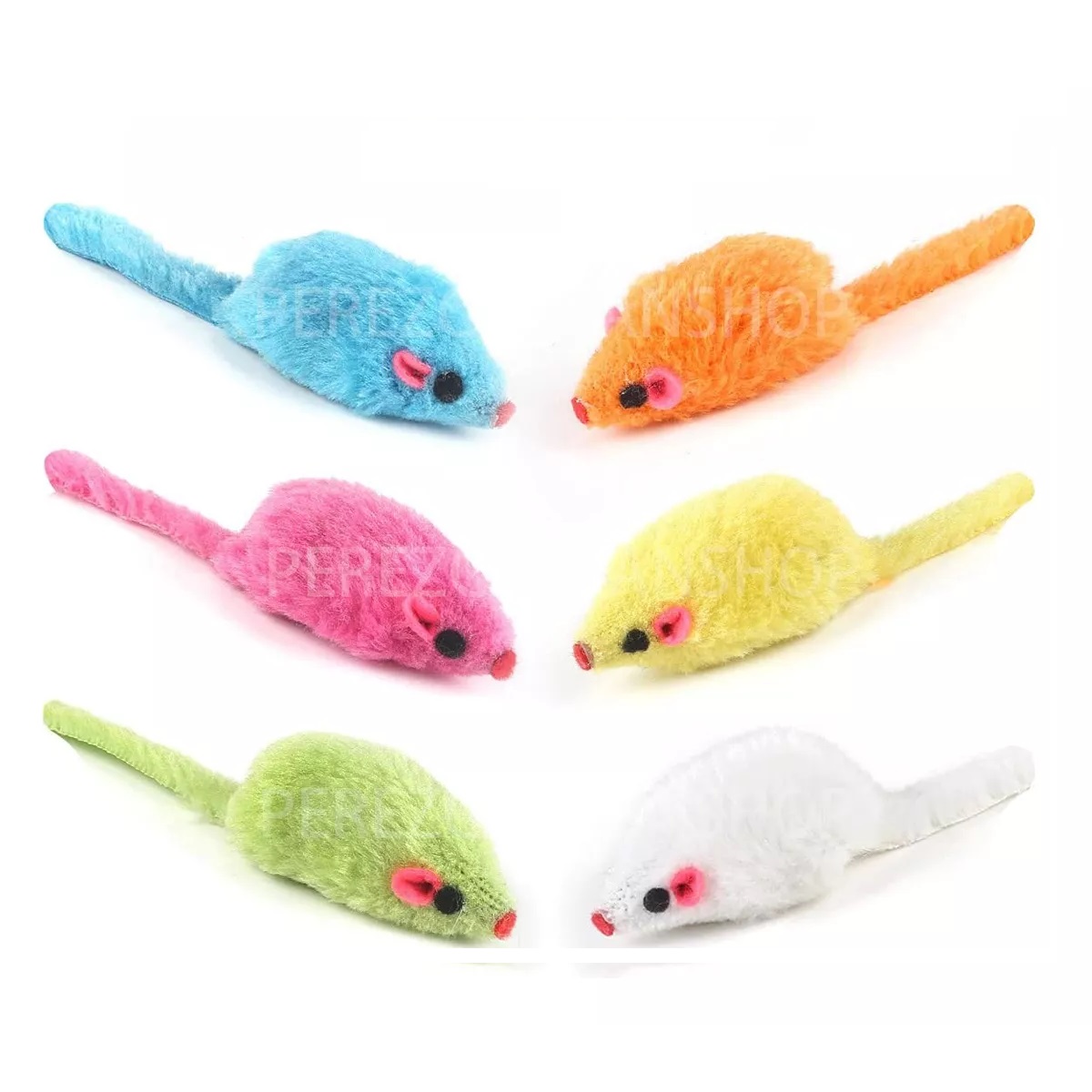 Set Juguetes Para Gatos Hierba Gatera De Ratones Interactiva 30pz