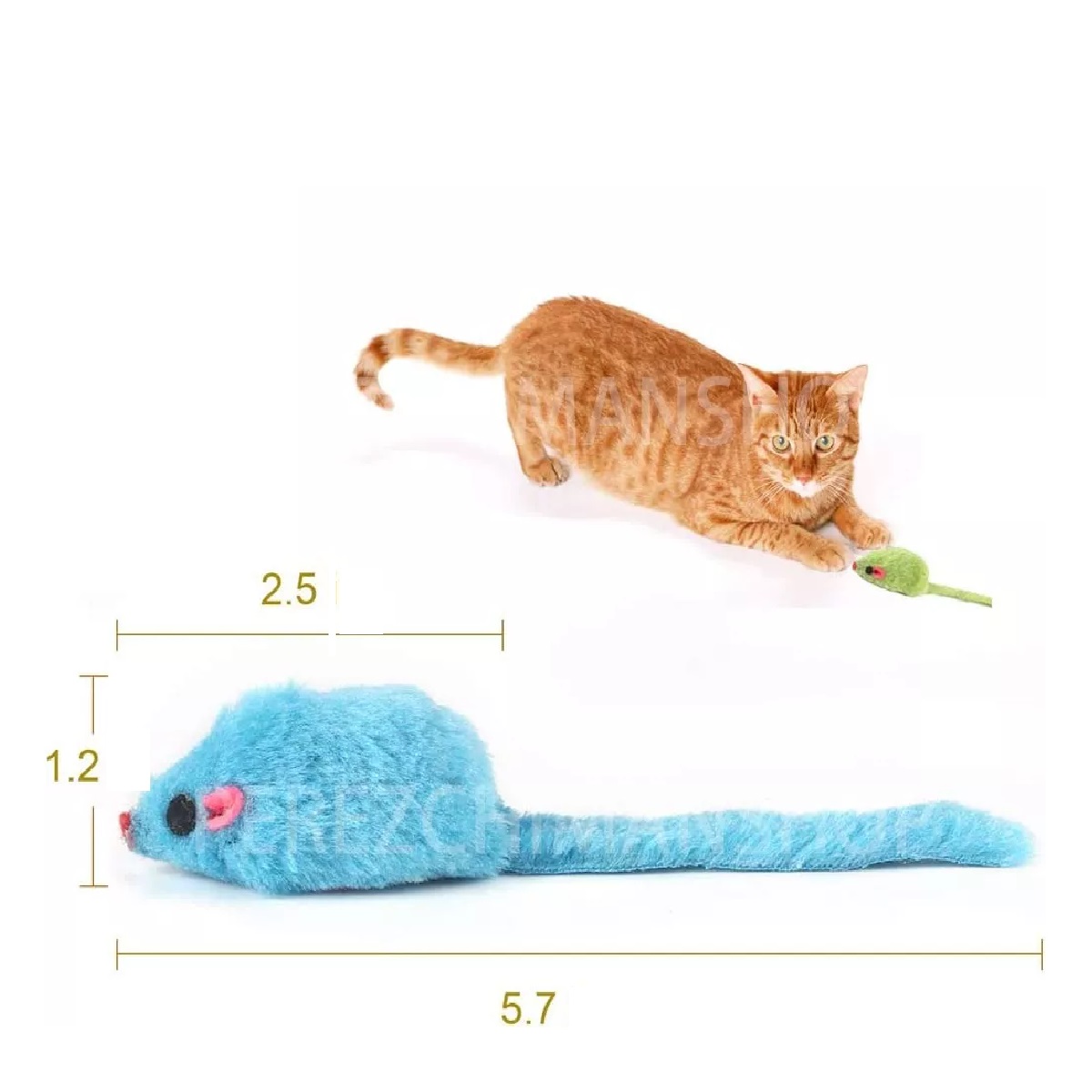 Set Juguetes Para Gatos Hierba Gatera De Ratones Interactiva 30pz