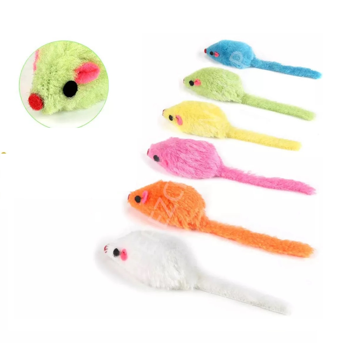 Set Juguetes Para Gatos Hierba Gatera De Ratones Interactiva 30pz