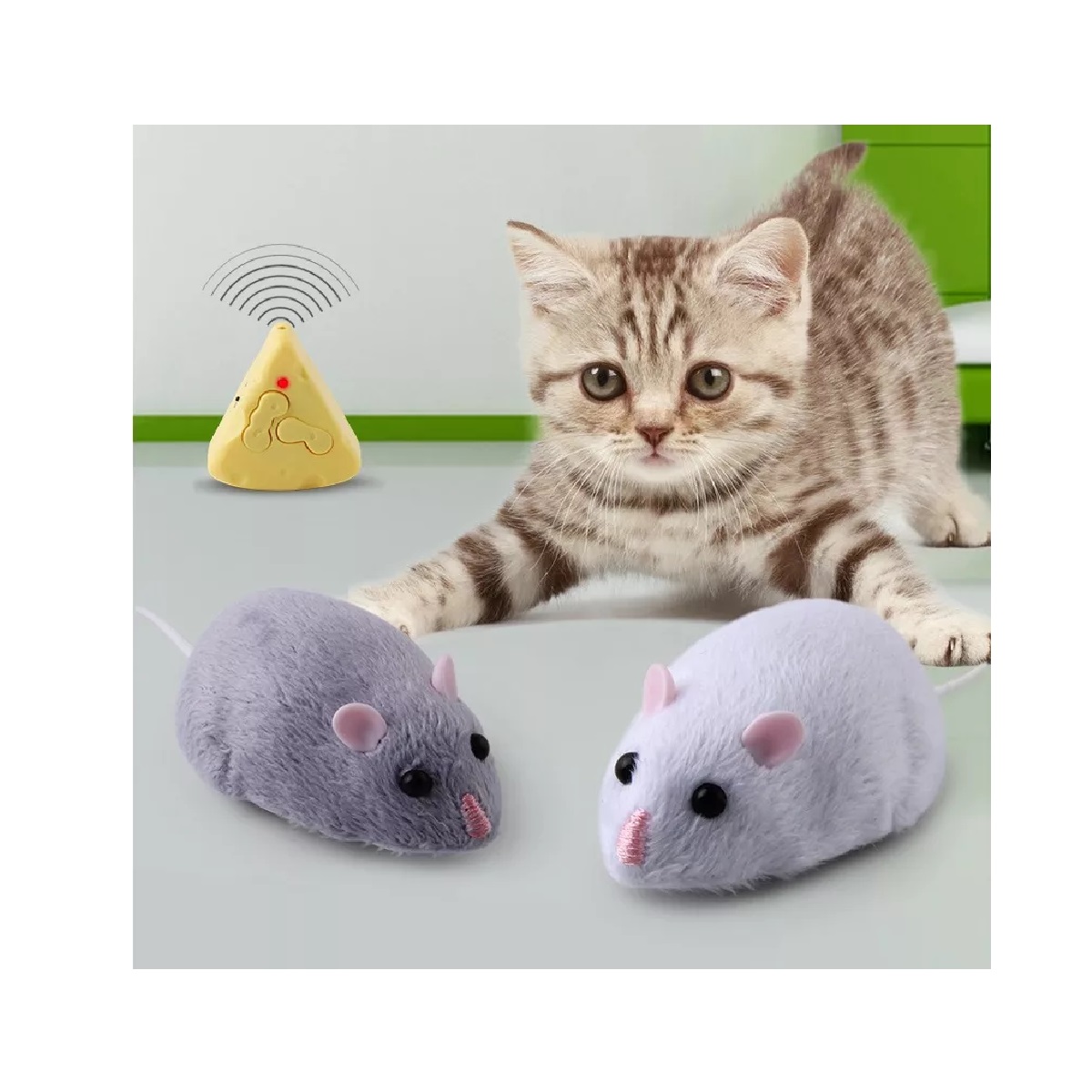 Ratón Eléctrico Control Remoto Rata Inalámbrica De Felpa