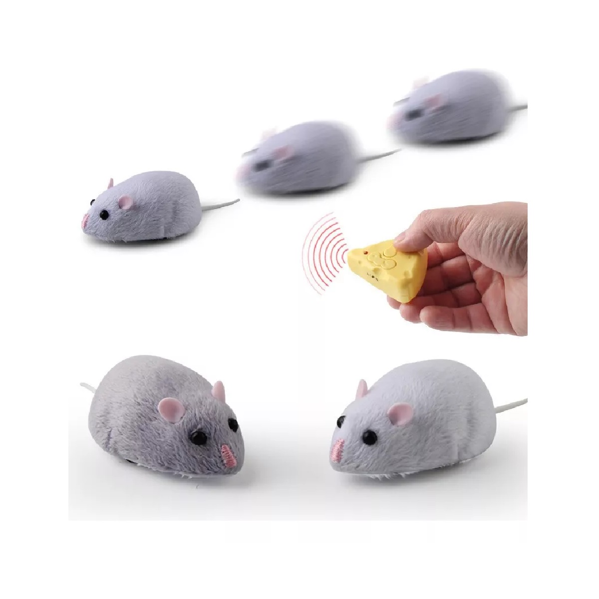 Ratón Eléctrico Control Remoto Rata Inalámbrica De Felpa