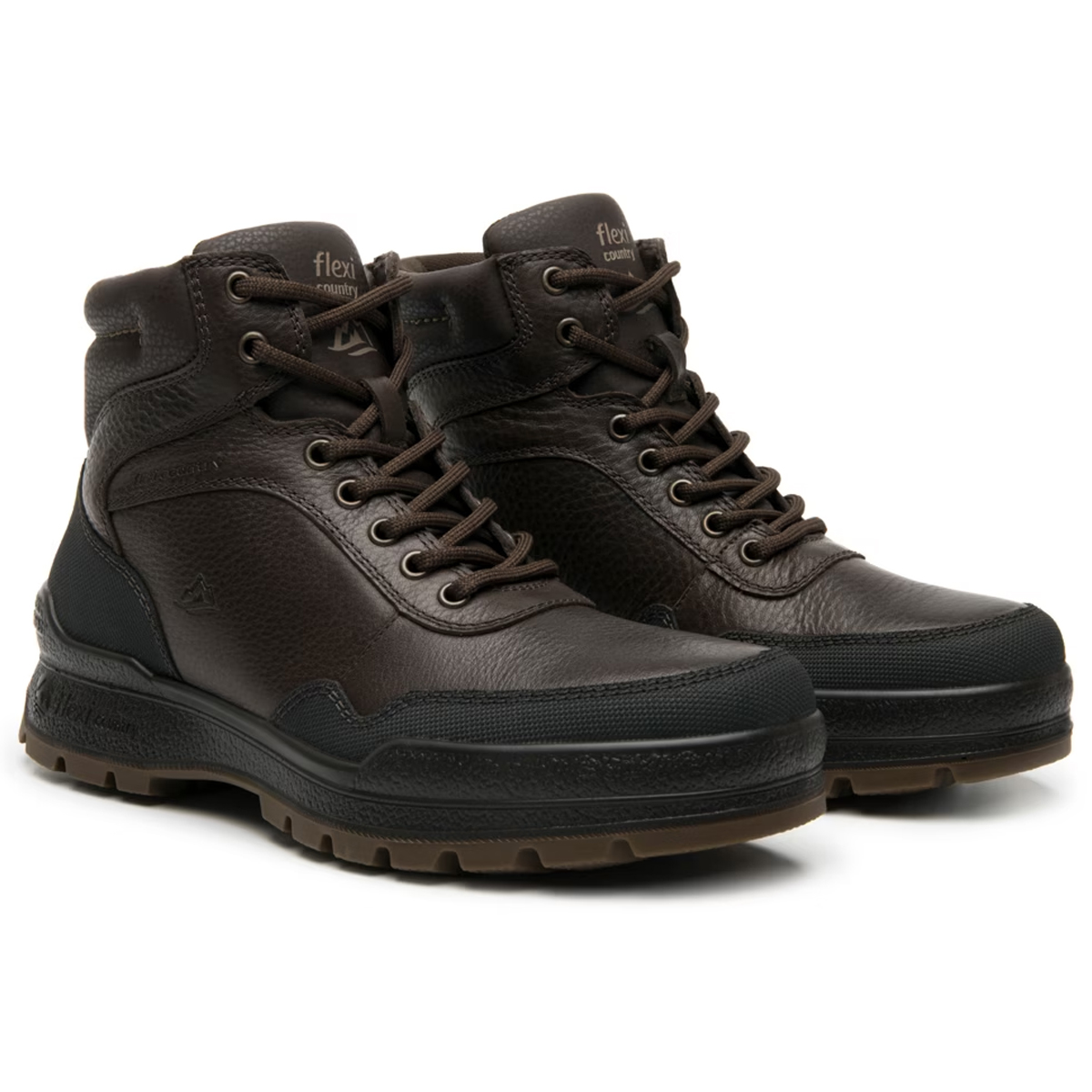 Bota Hombre Flexi Country Outdoor 406003 Brown Piel Graneada