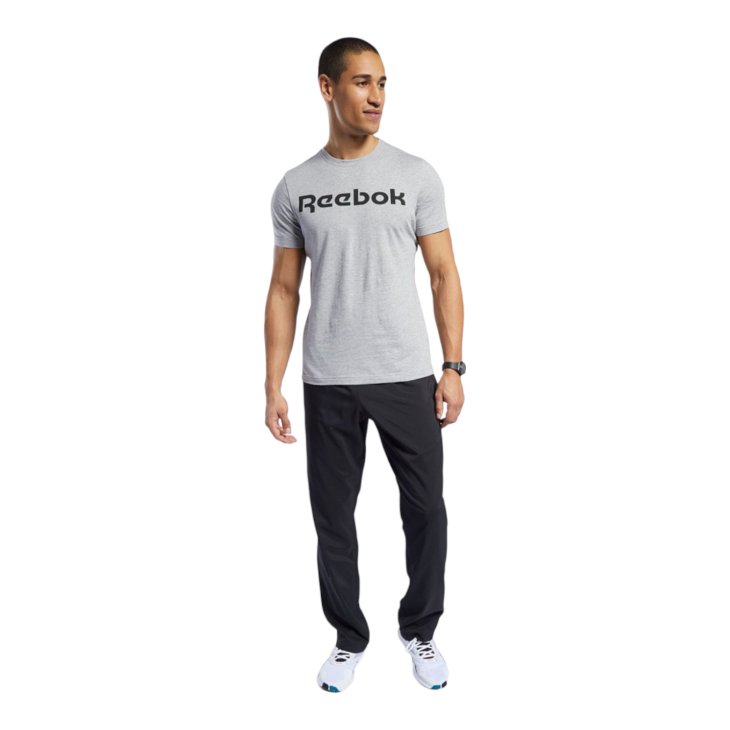 PLAYERA REEBOK HOMBRE GRIS REEBOK LINEAR RE FP9162.