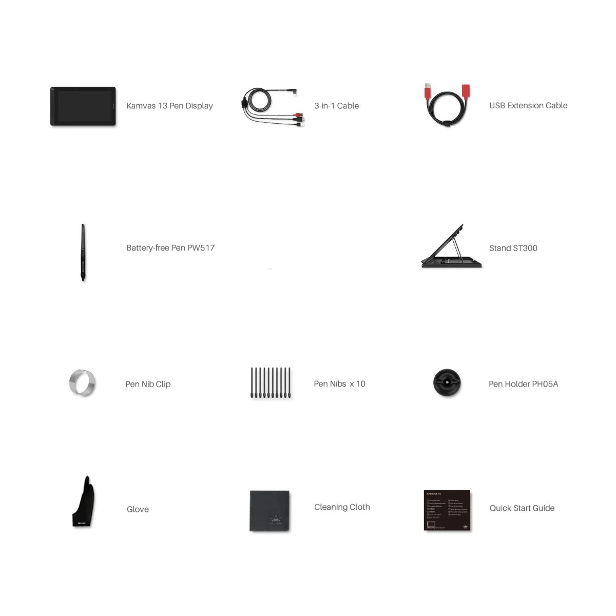 Tableta Digitalizadora Monitor Huion Kamvas 13 con soporte Morada