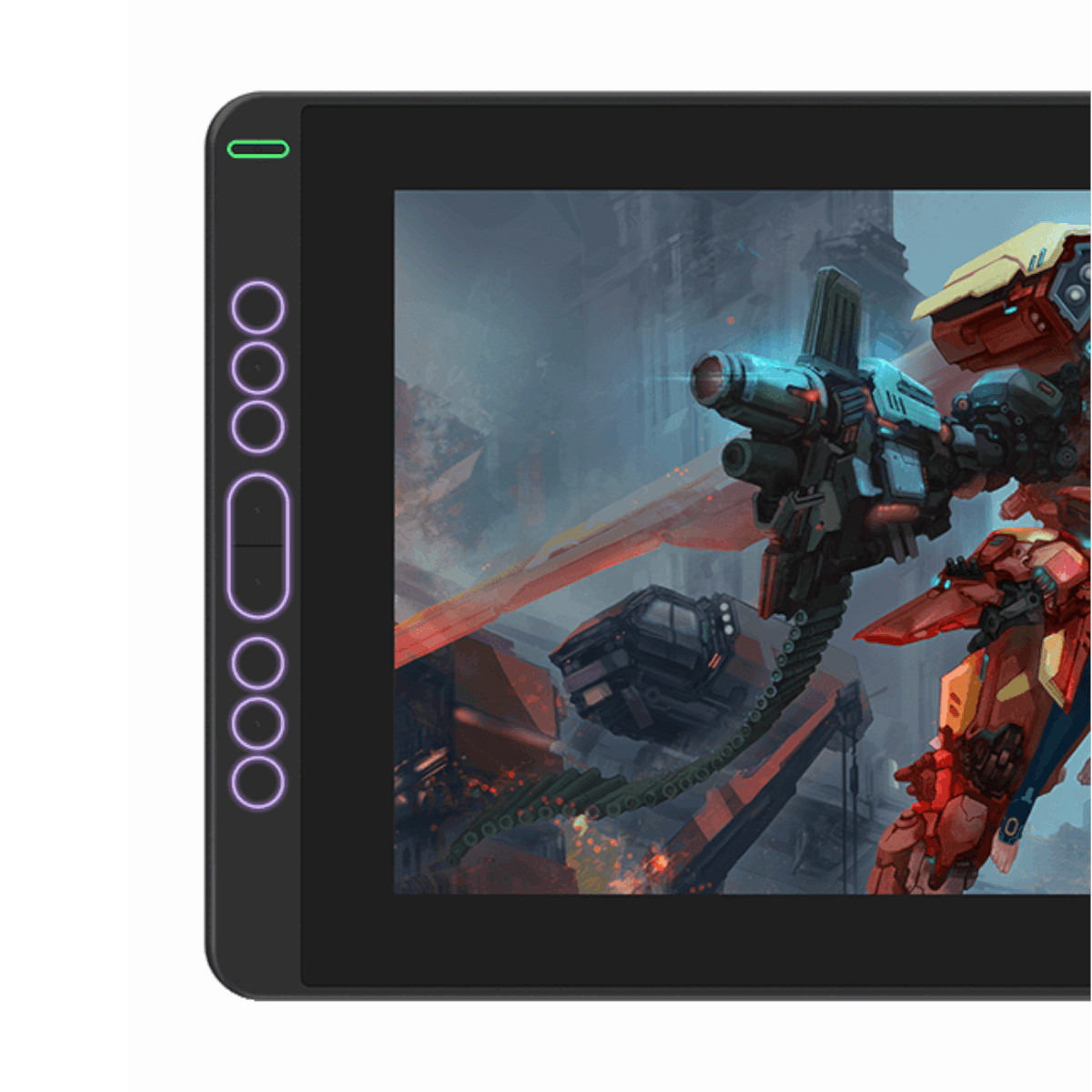 Tableta Digitalizadora Monitor Huion Kamvas 13 con soporte Morada