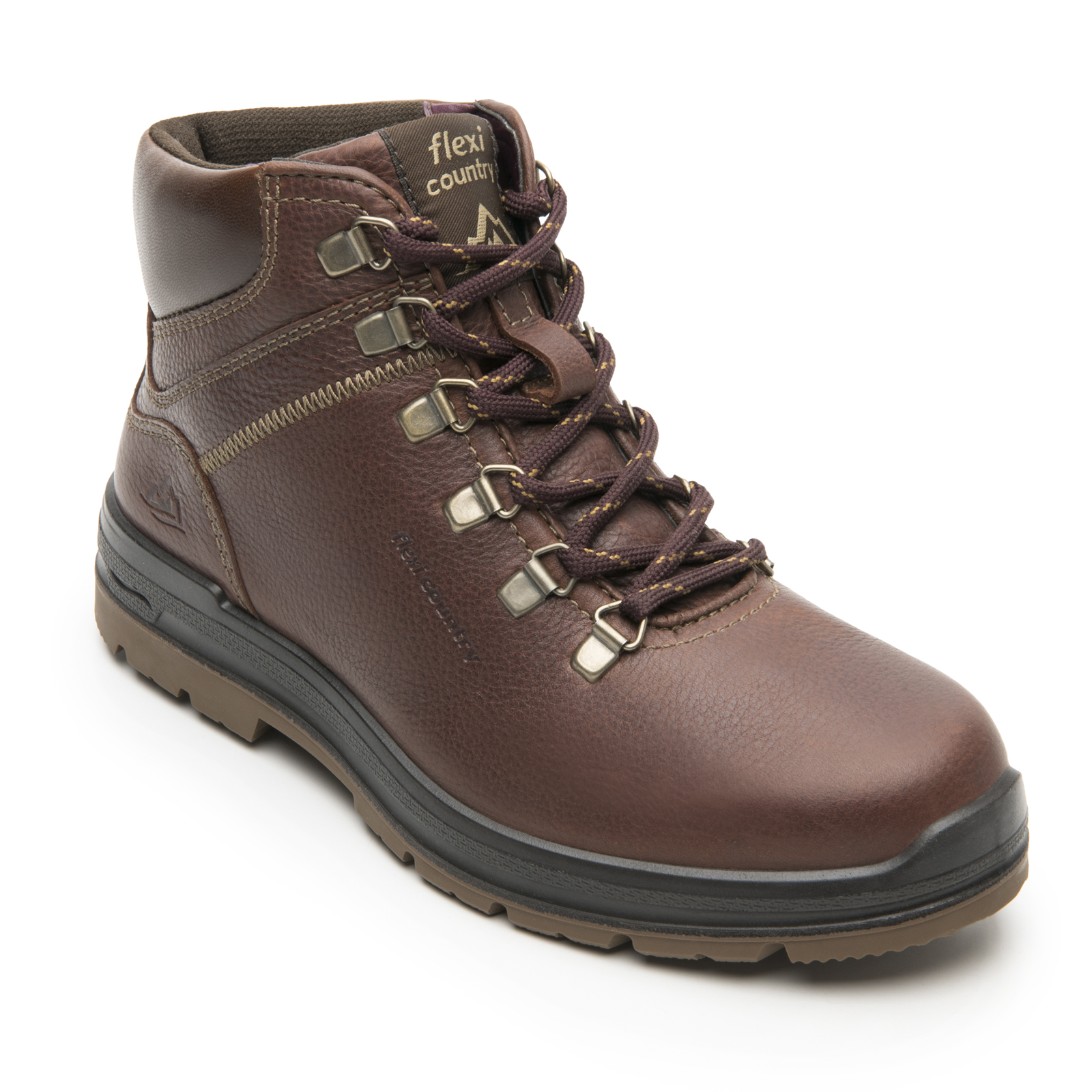 Botines Outdoor Dama Flexi Country 116802 Vino Graneada Moda