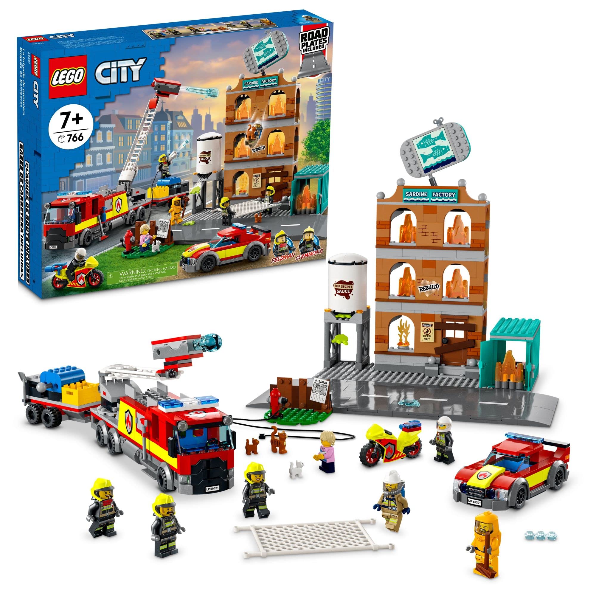 Lego City Brigada de Bomberos 766pzs