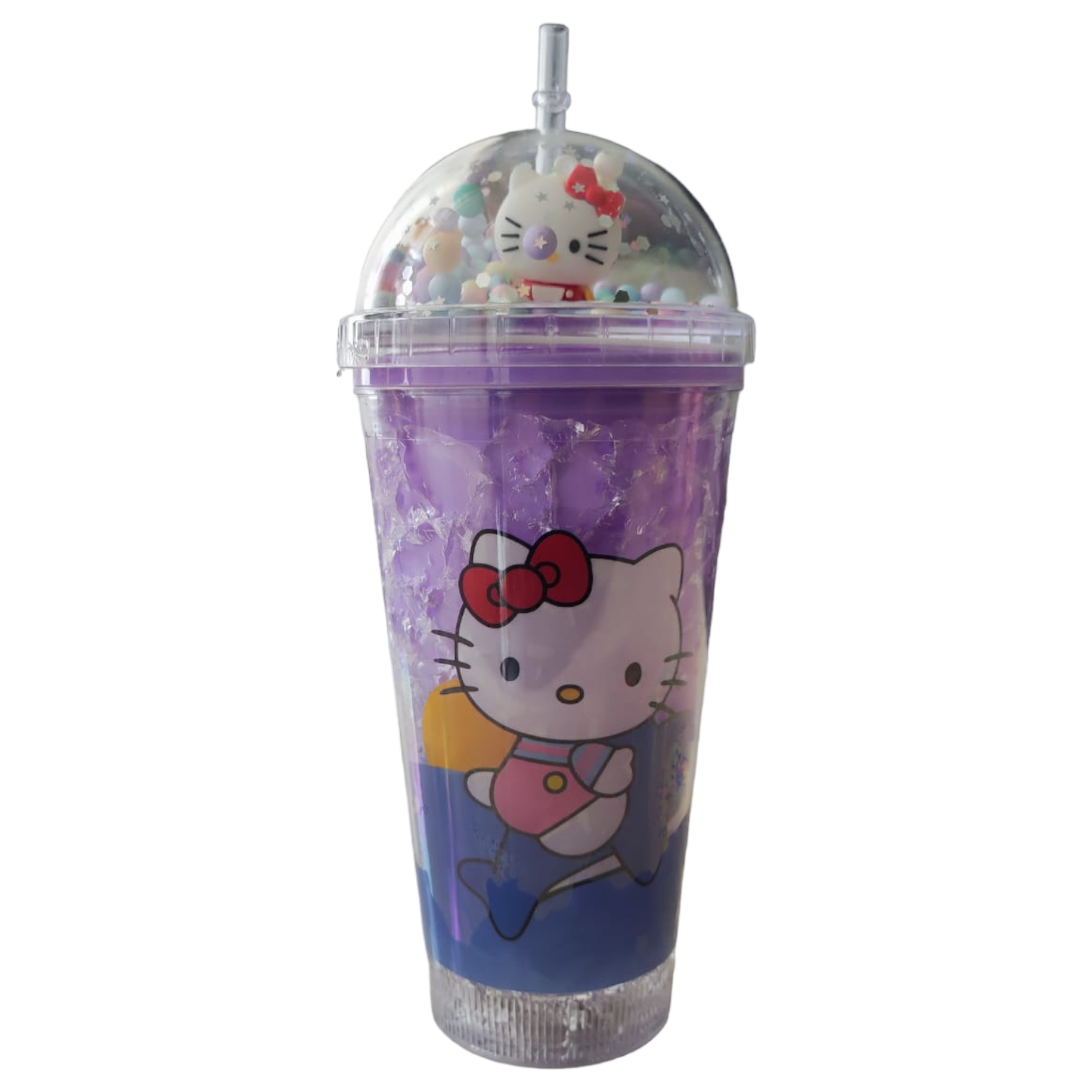 Termo acrigel con diseño hello kitty y luz led A