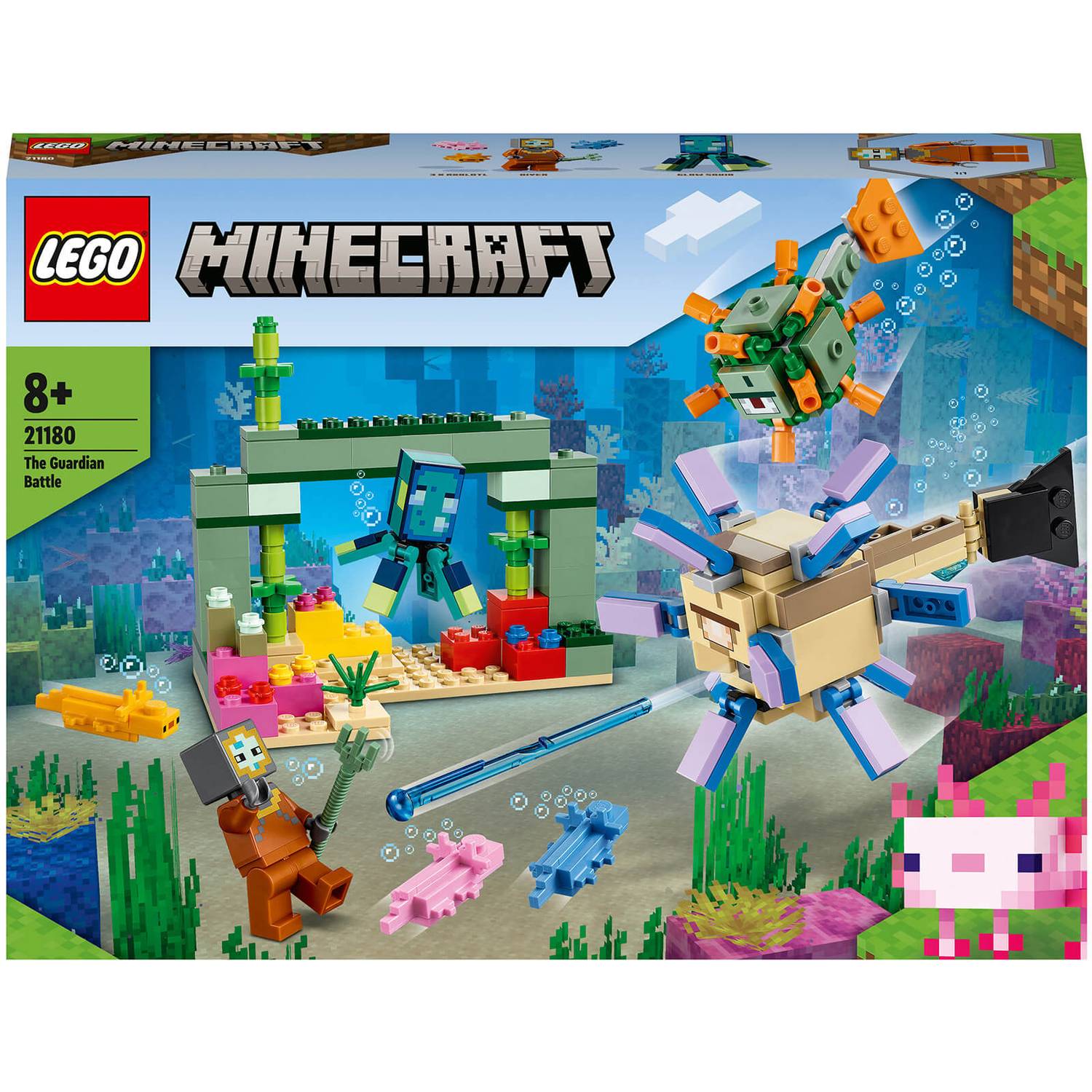 Lego Minecraft La Batalla Contra el Guardián 255pzs