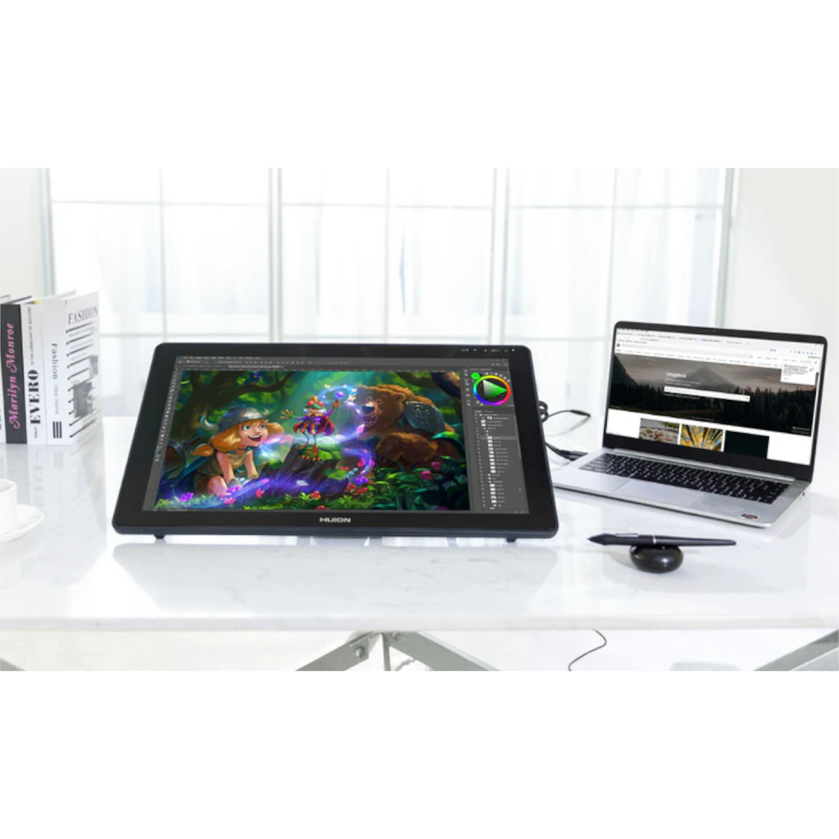 Tableta Digitalizadora Monitor HUION Kamvas RDS-220 22pulgadas 2.5K