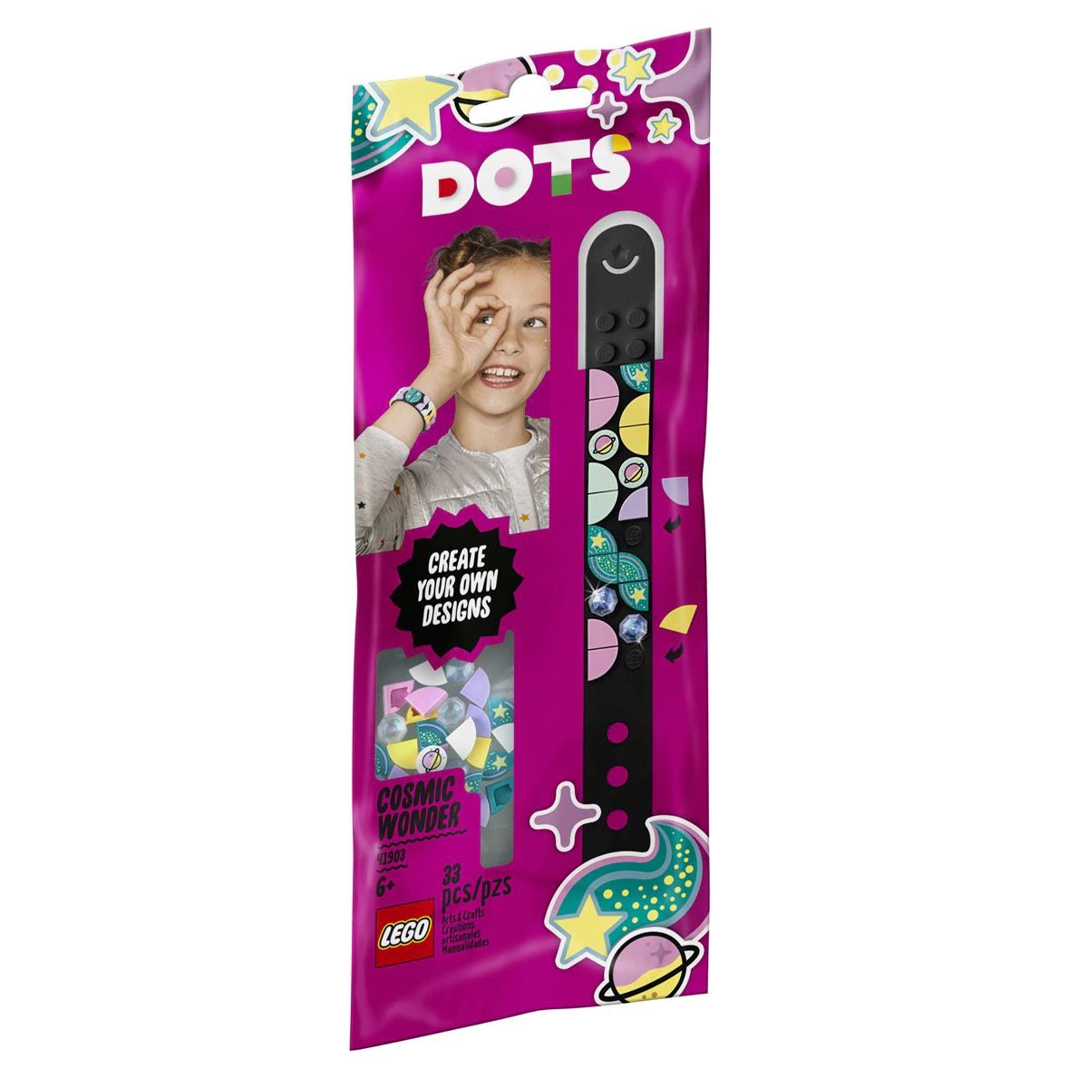 Pulsera Cosmo Mágico Lego Dots Cosmic Wonder Con Extra Dots
