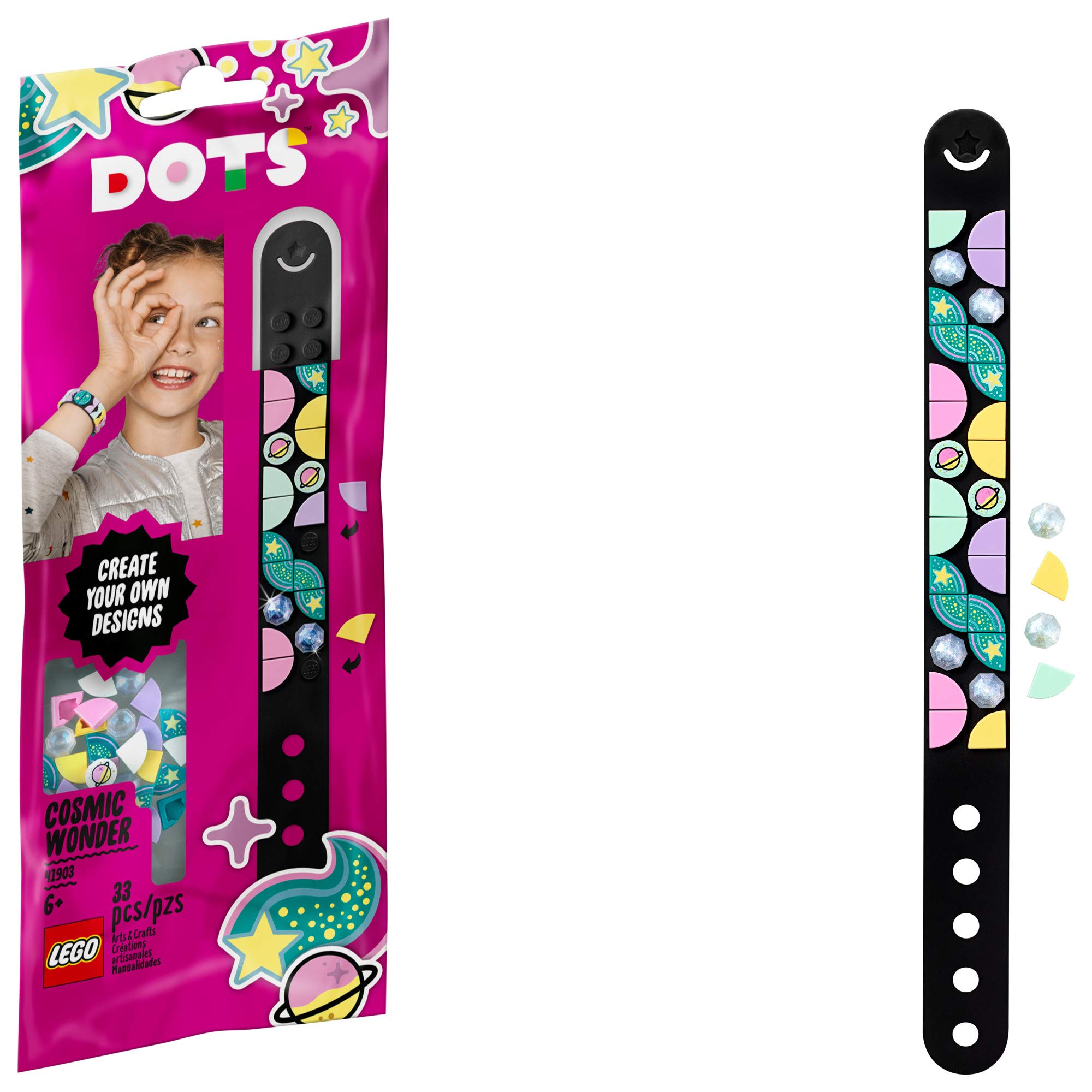 Pulsera Cosmo Mágico Lego Dots Cosmic Wonder Con Extra Dots