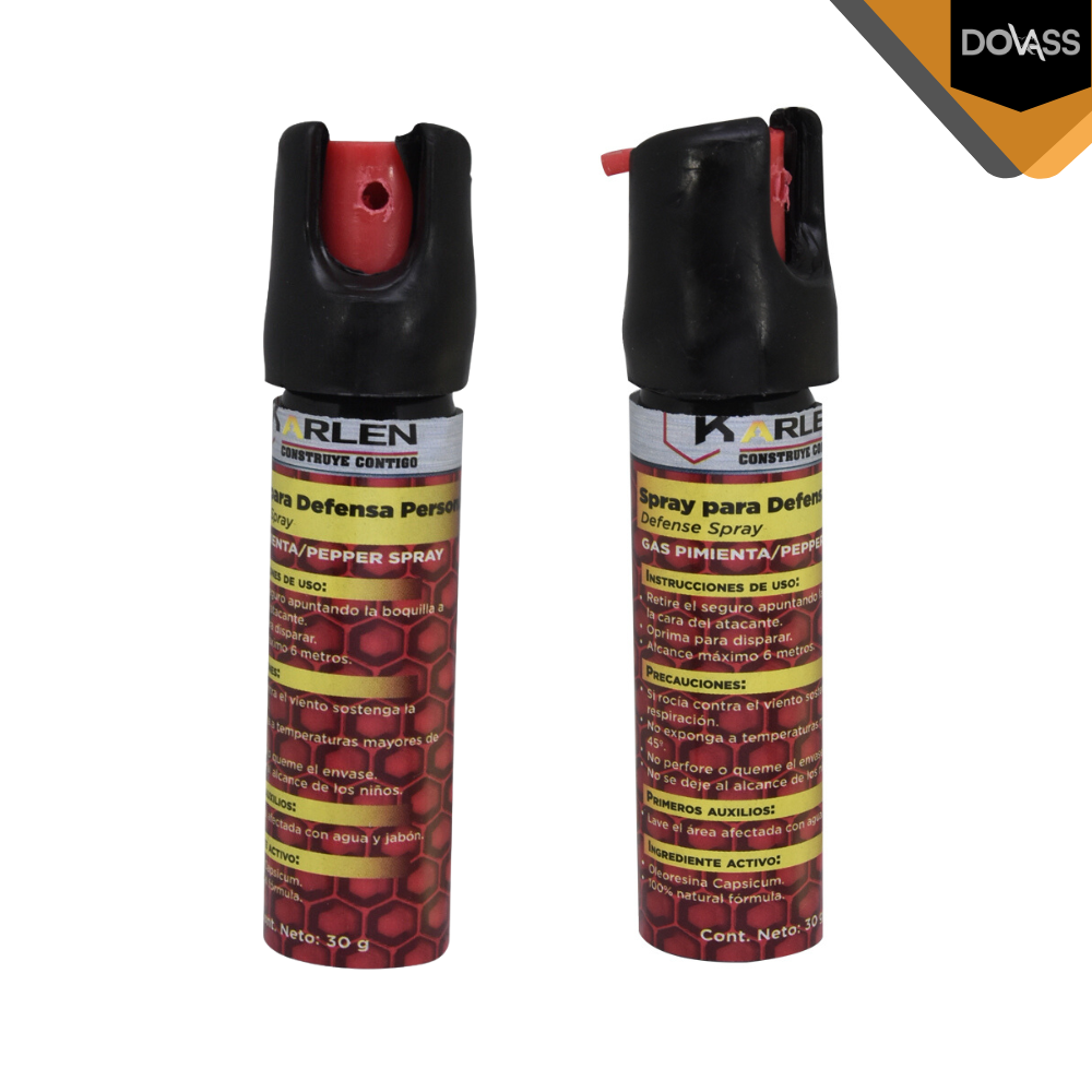 3 Tubos de Spray de Chile 30 Gramos Cada Tubo con activador de 2 Pasos Ideal para protección personal