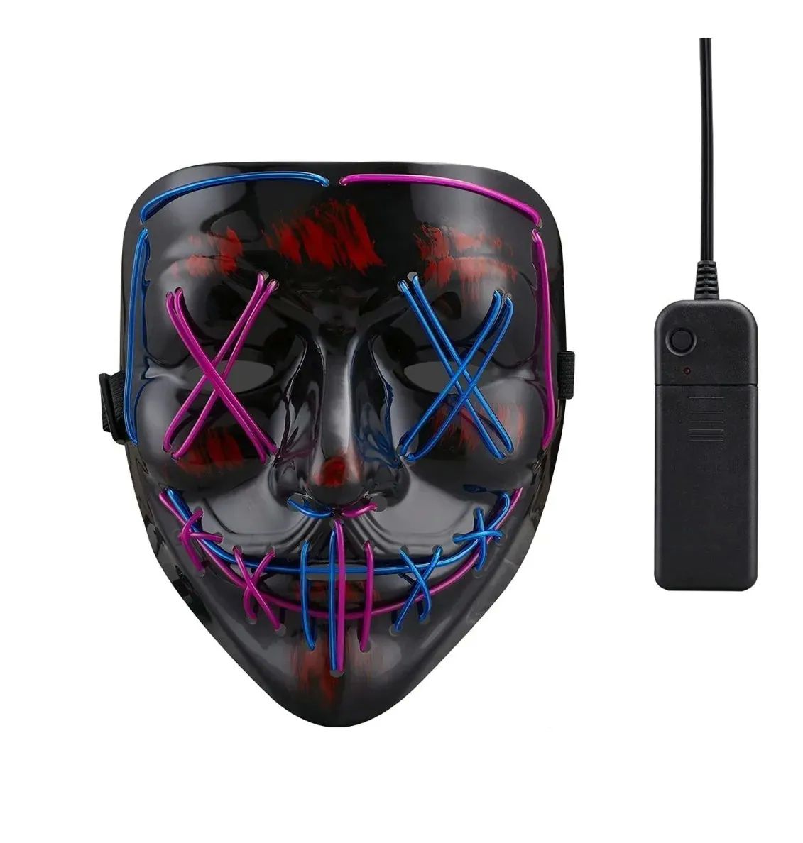 Mascara de la purga con luz led fiestas Halloween