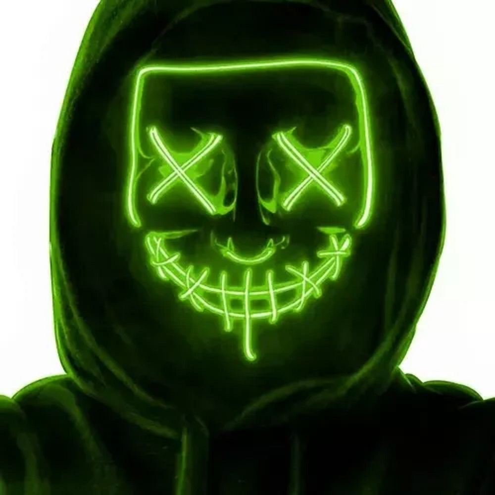 Mascara de la purga con luz led fiestas Halloween