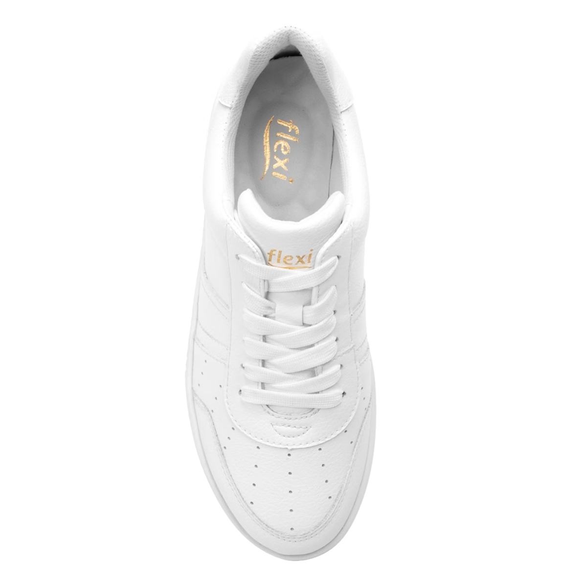 Tenis Urbanos De Suela Gruesa Flexi 103504 Blanco Originales
