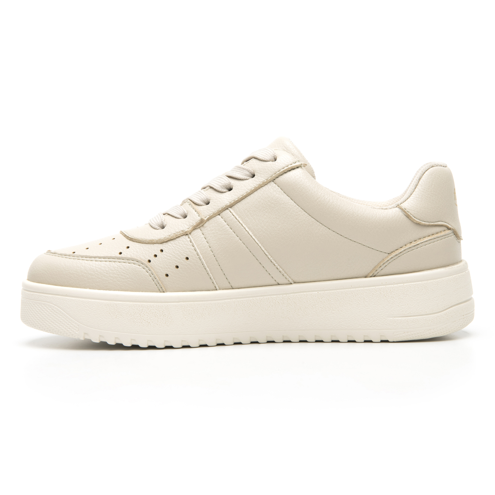 Tenis Urbanos Con Plataforma Para Mujer Flexi 103504 Beige
