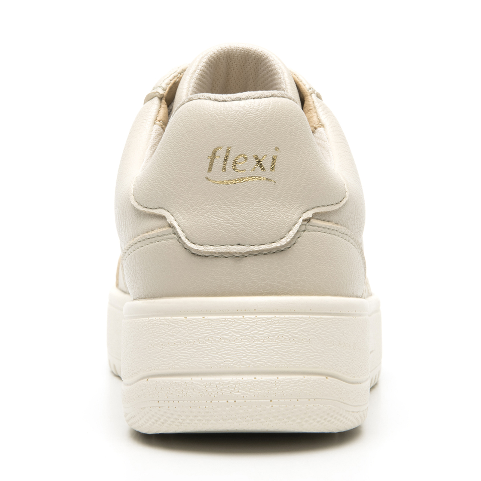 Tenis Urbanos Con Plataforma Para Mujer Flexi 103504 Beige