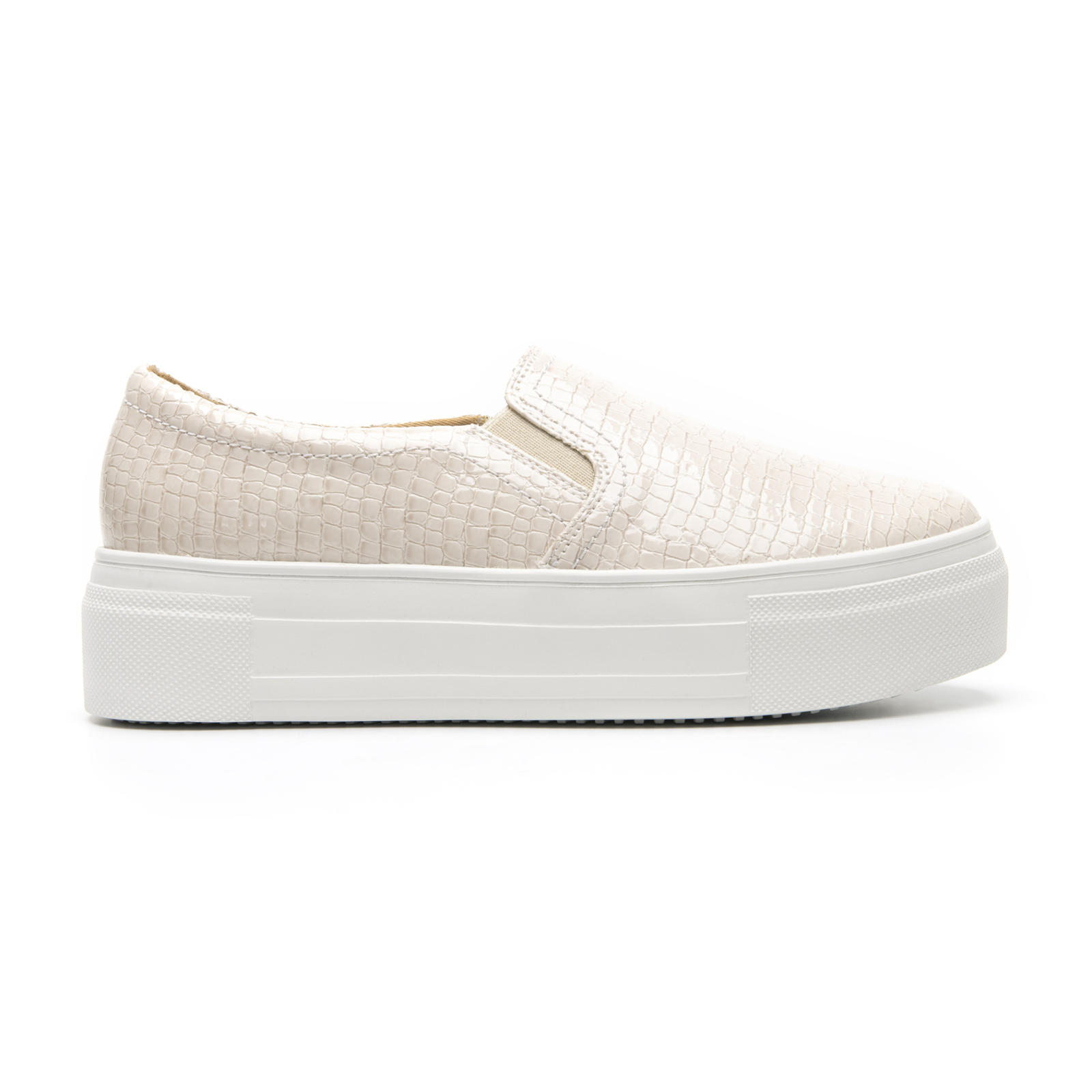 Tenis Urbano Plataforma Gruesa Flexi Para Mujer 125403 Perla