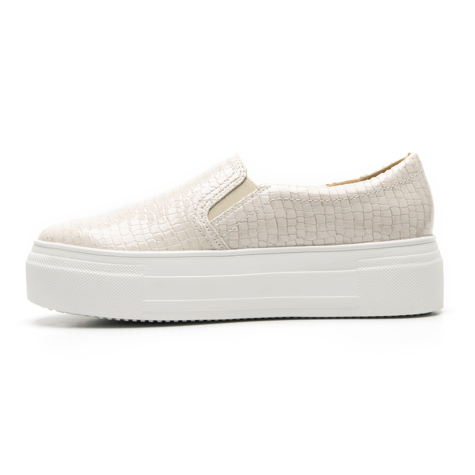 Tenis Urbano Plataforma Gruesa Flexi Para Mujer 125403 Perla