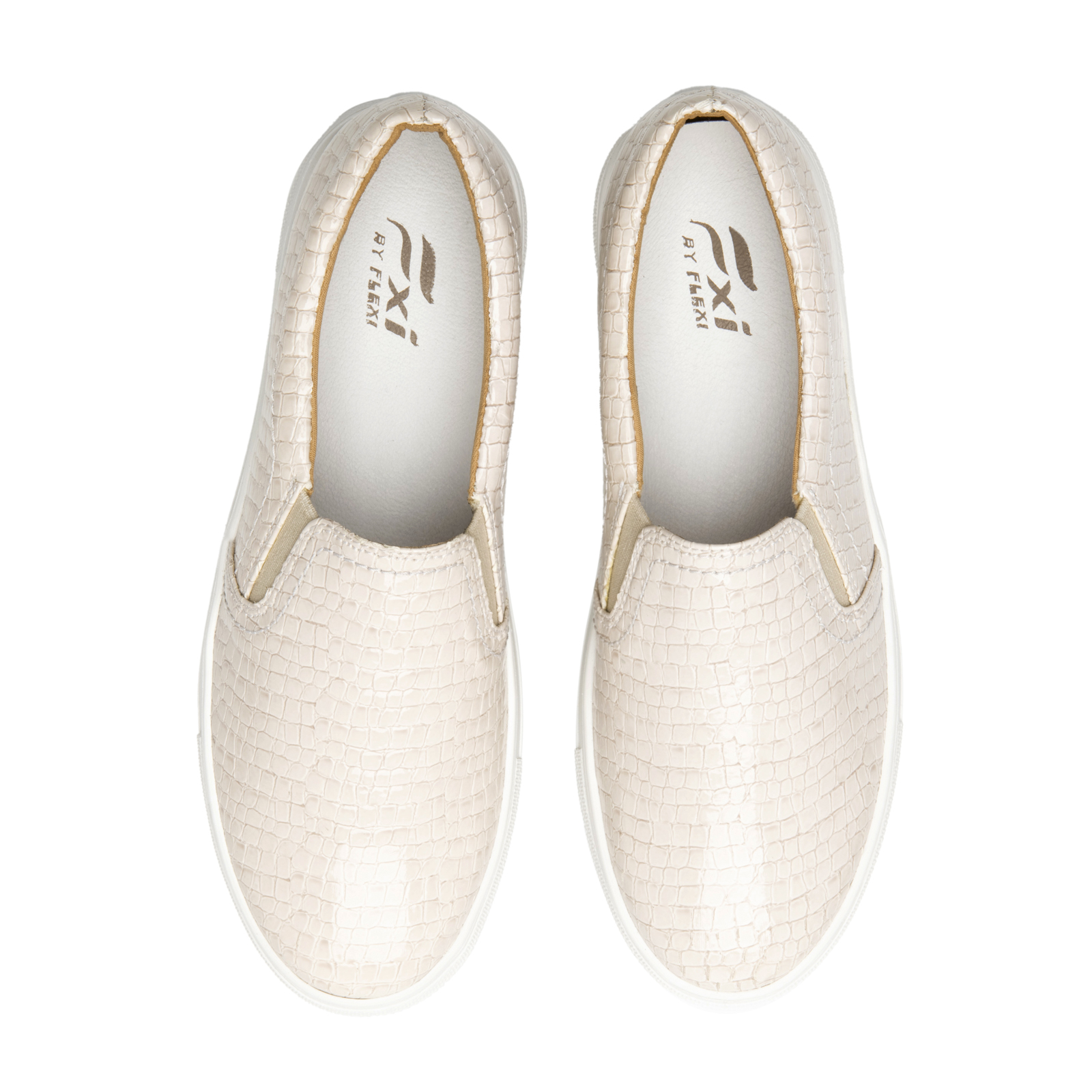 Tenis Urbano Plataforma Gruesa Flexi Para Mujer 125403 Perla
