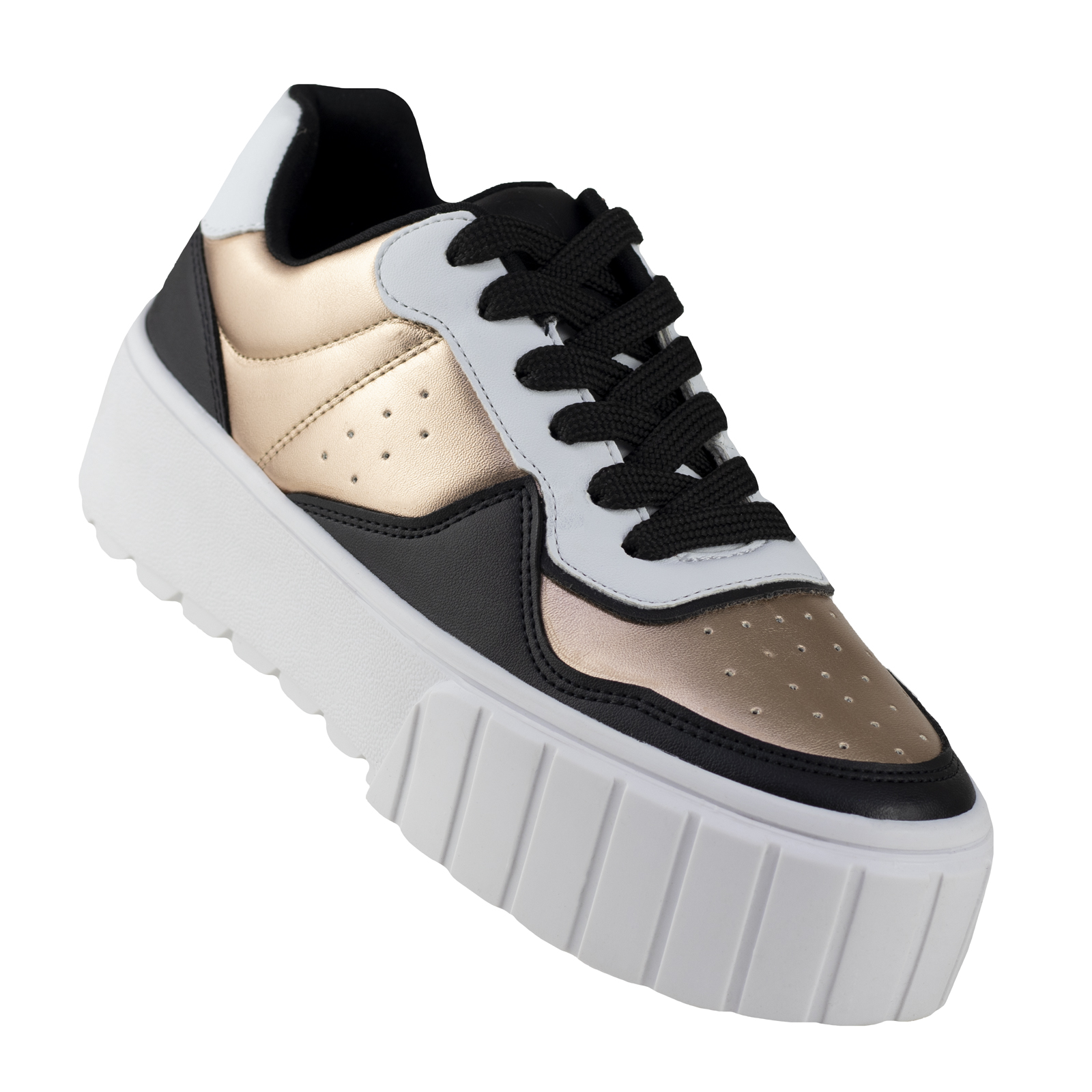 Tenis Plataforma Urbano Dama Capa De Ozono 634803 Multicolor